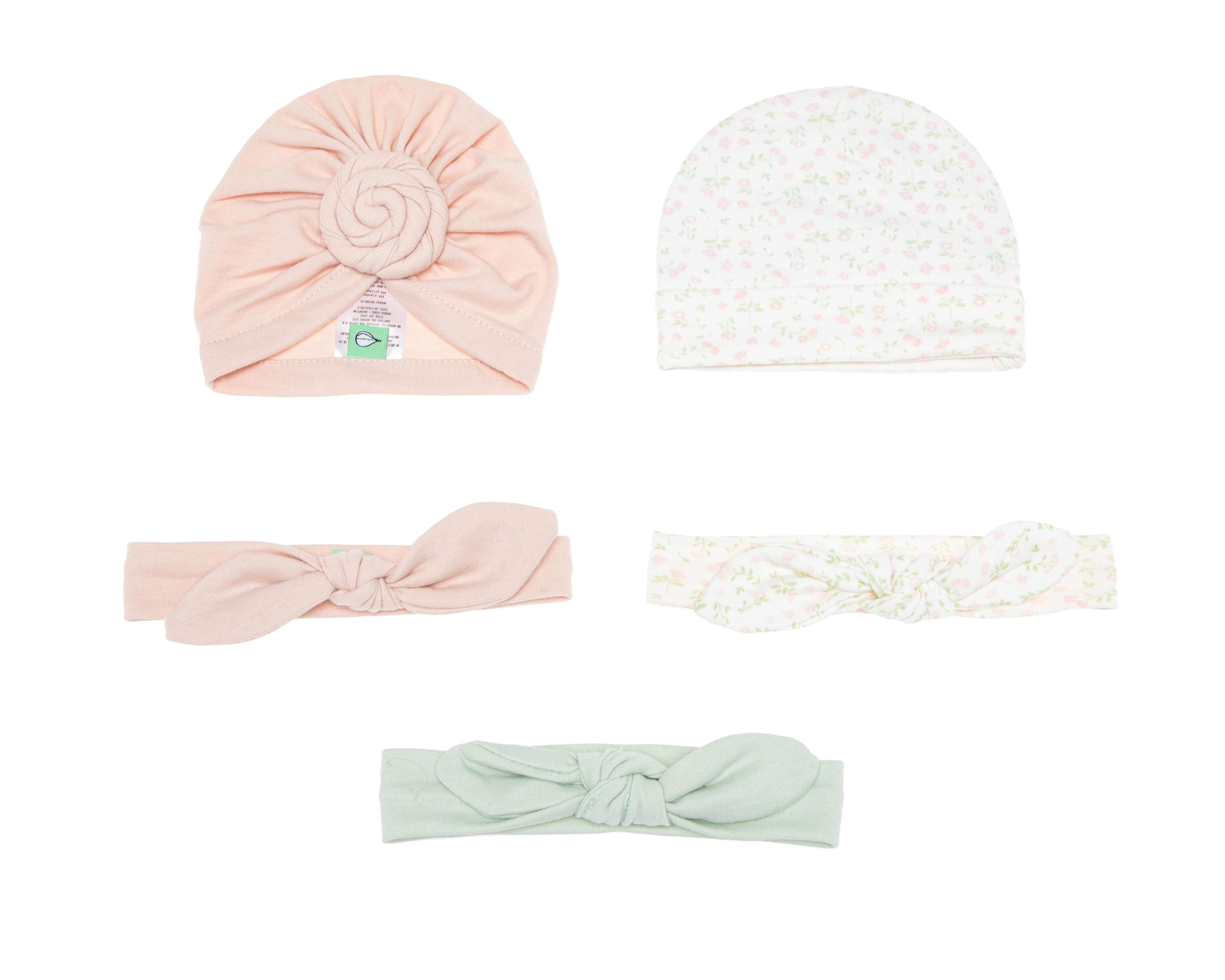 Foto 1 | Tiara y Gorro para Bebé Niña Baby Colors 5 Piezas