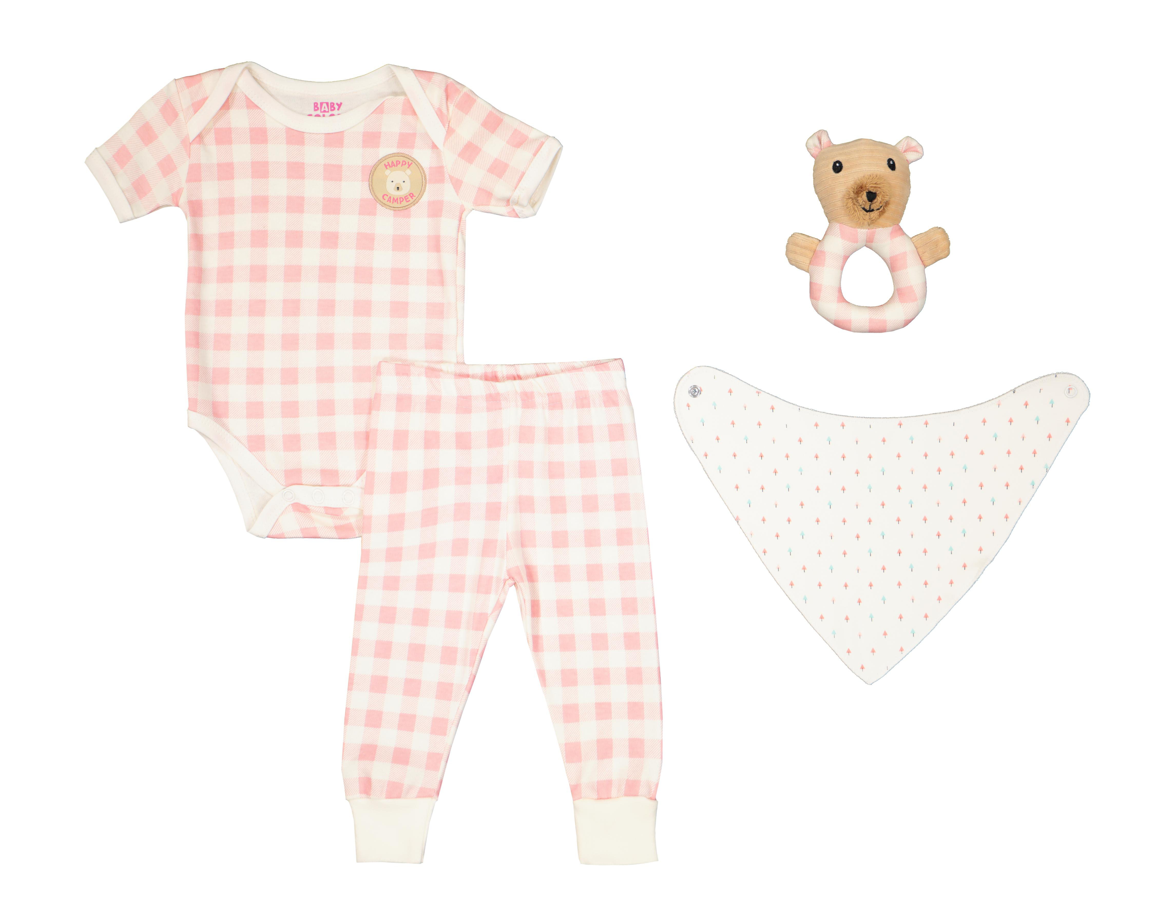 Conjunto para Bebé Niña Baby Colors de Algodón 4 Piezas $329