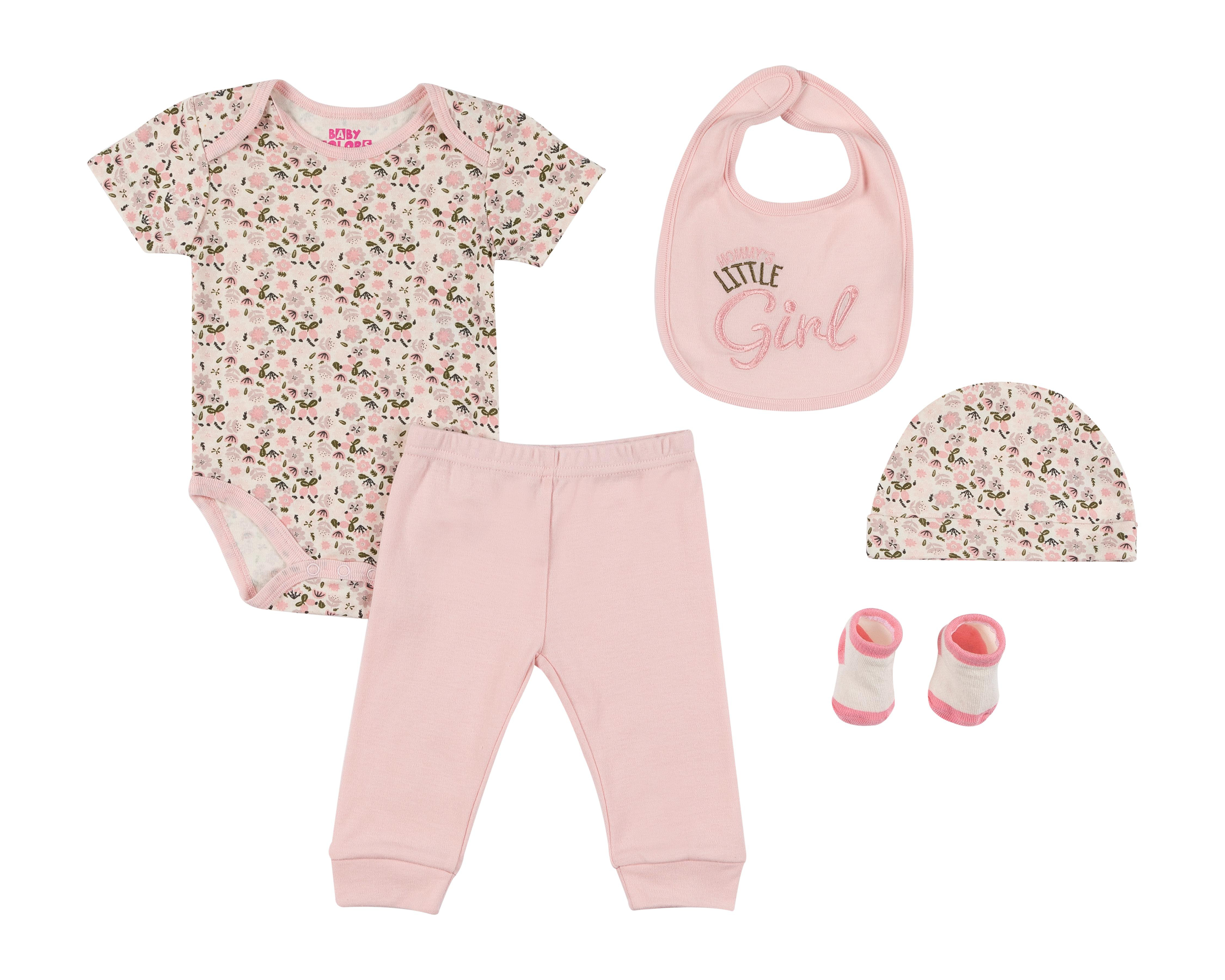 Conjunto para Bebé Niña Baby Colors 5 Piezas