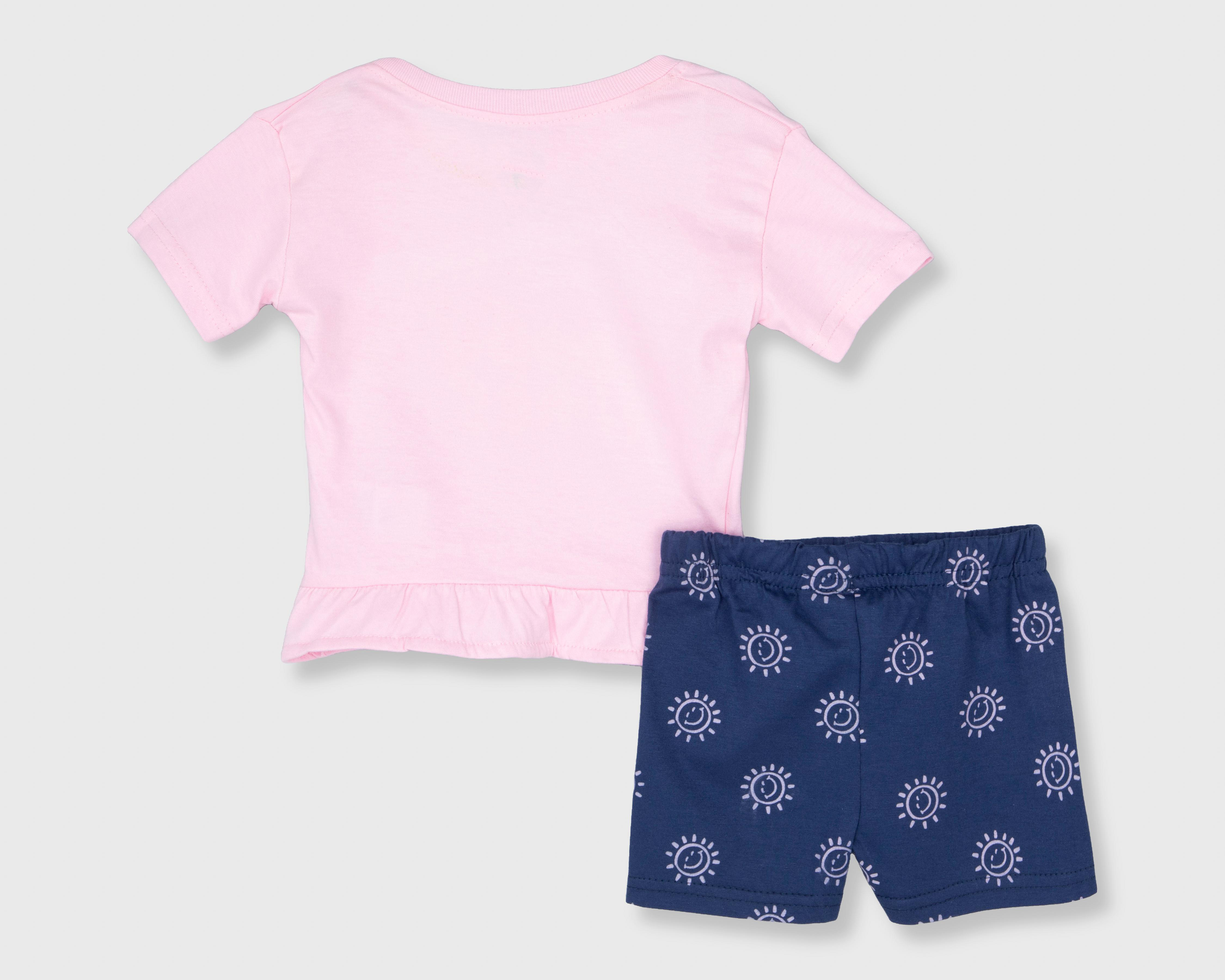 Foto 2 | Conjunto de Bebé Baby Colors Rosa 2 Piezas