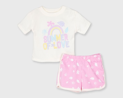Foto 1 | Conjunto de Bebé Baby Colors Rosa 2 Piezas