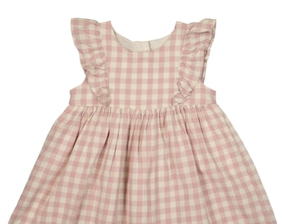 Foto 3 | Vestido para Bebé Niña Baby Colors Estampado de Cuadros Rosa