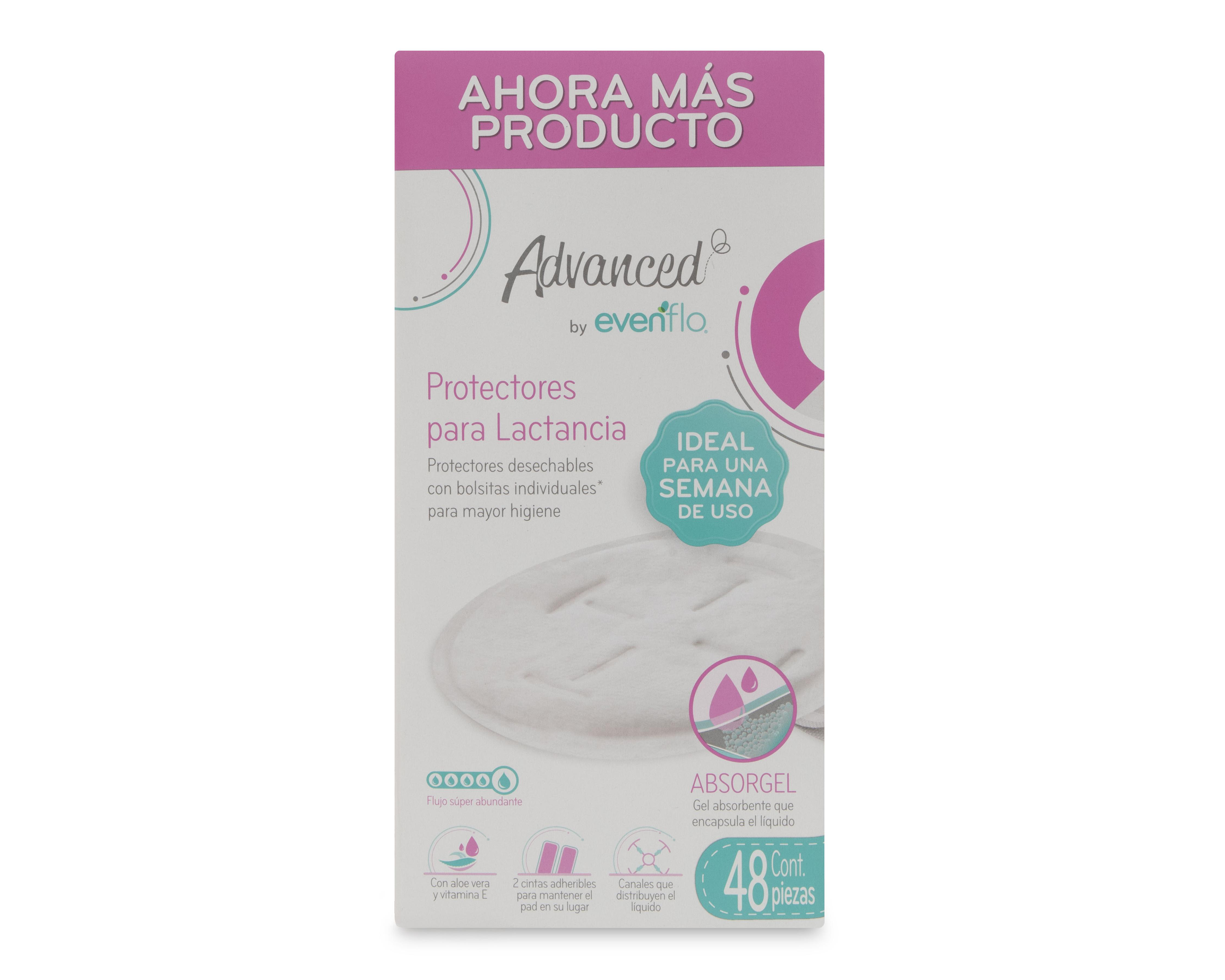 Foto 1 | Protectores Desechables para Lactancia Evenflo 48 Piezas