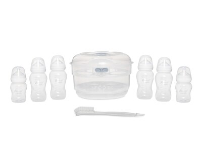 Foto 1 | Set de Biberones, Esterilizador y Escobillón Evenflo Advanced 8 Piezas