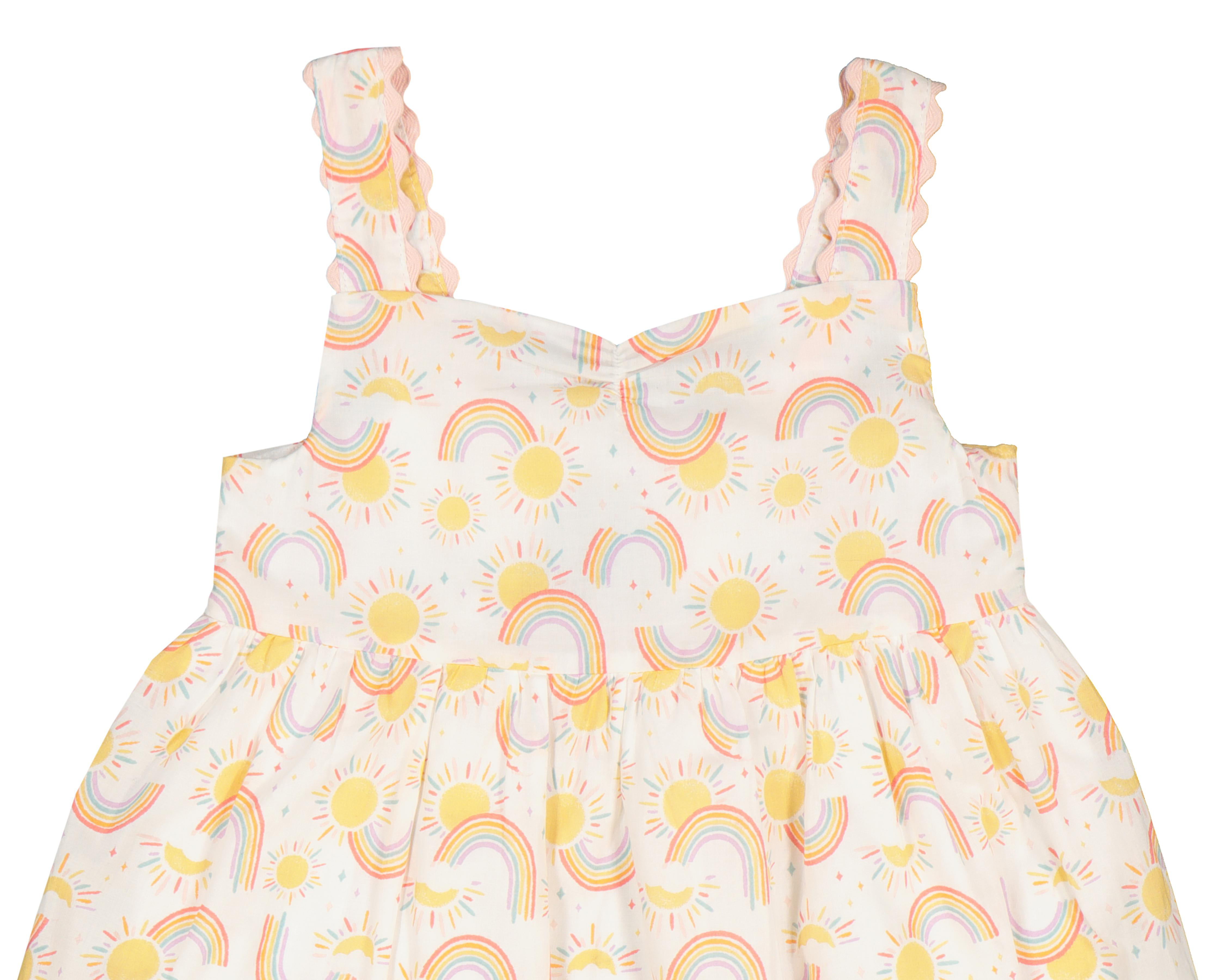 Foto 4 pulgar | Vestido Baby Colors con Print de Arcoíris para Bebé Niña