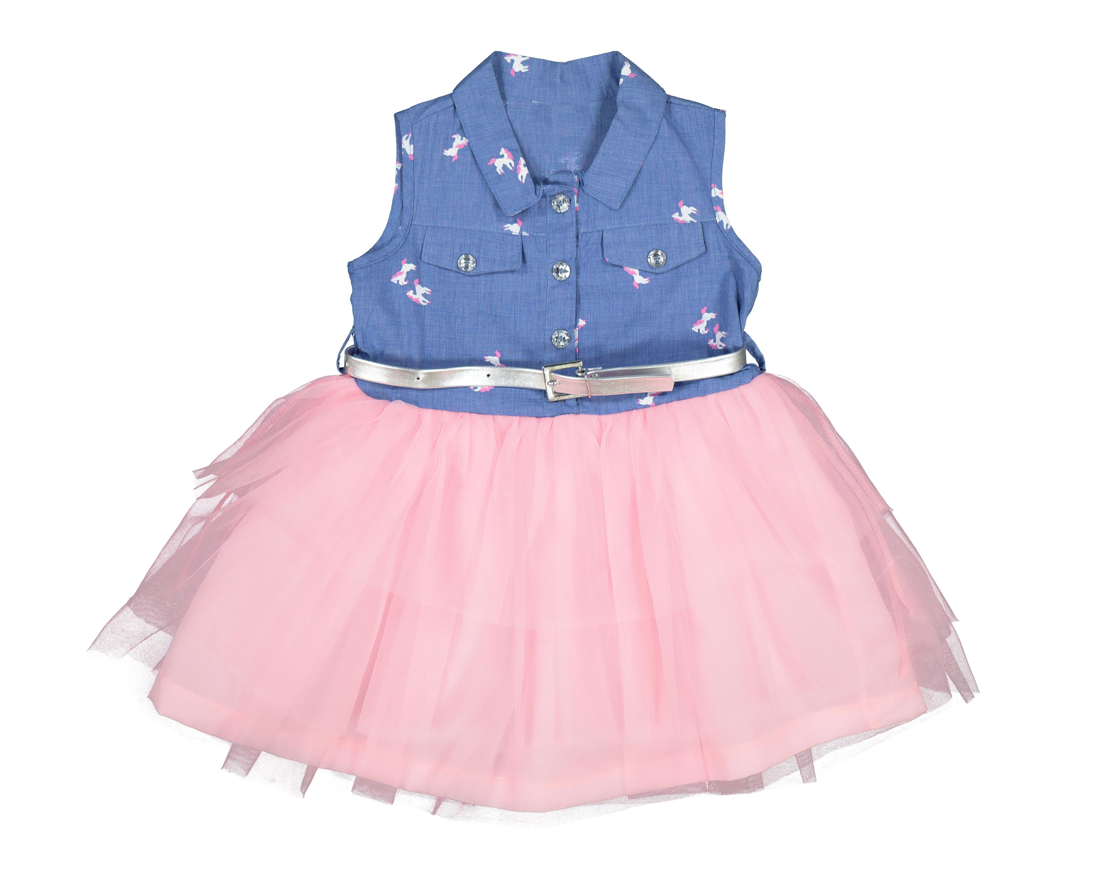 Foto 1 | Vestido Baby Colors con Print de Unicornios para Bebé Niña