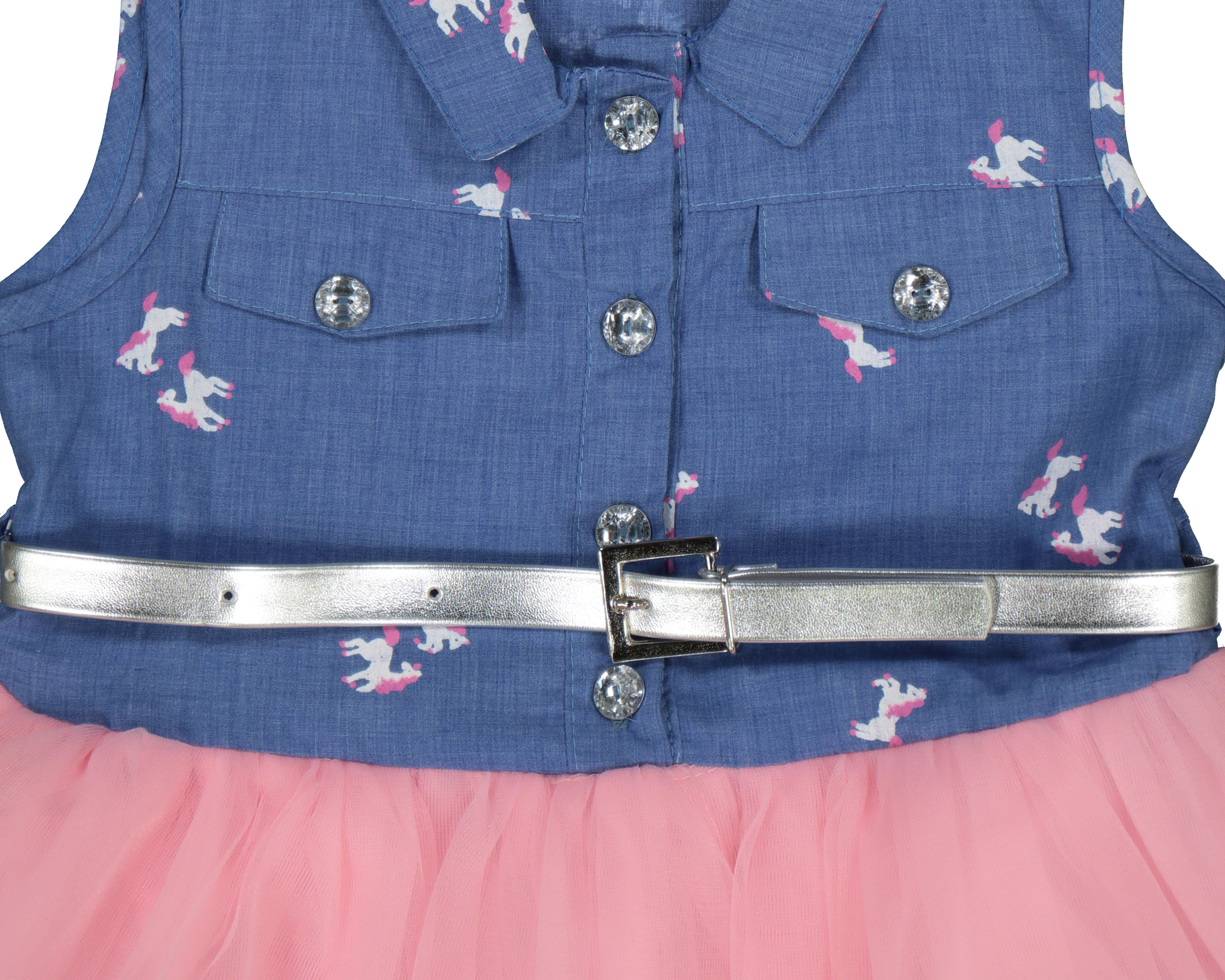 Foto 4 pulgar | Vestido Baby Colors con Print de Unicornios para Bebé Niña