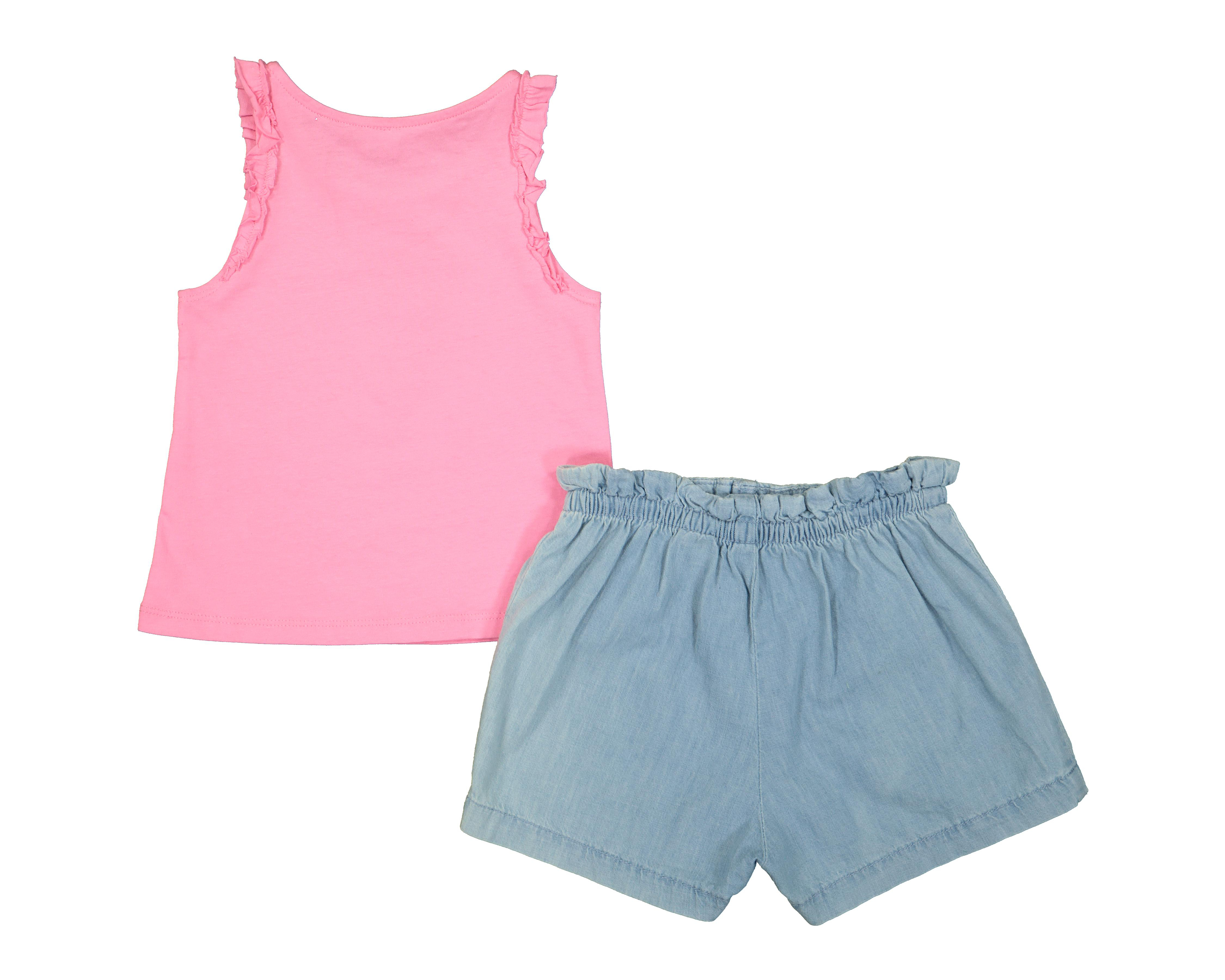 Foto 2 | Conjunto de Short y Playera Baby Colors para Niña