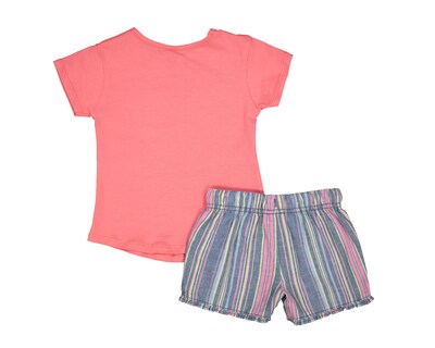 Foto 2 | Short y Playera para Bebé Niña Baby Colors