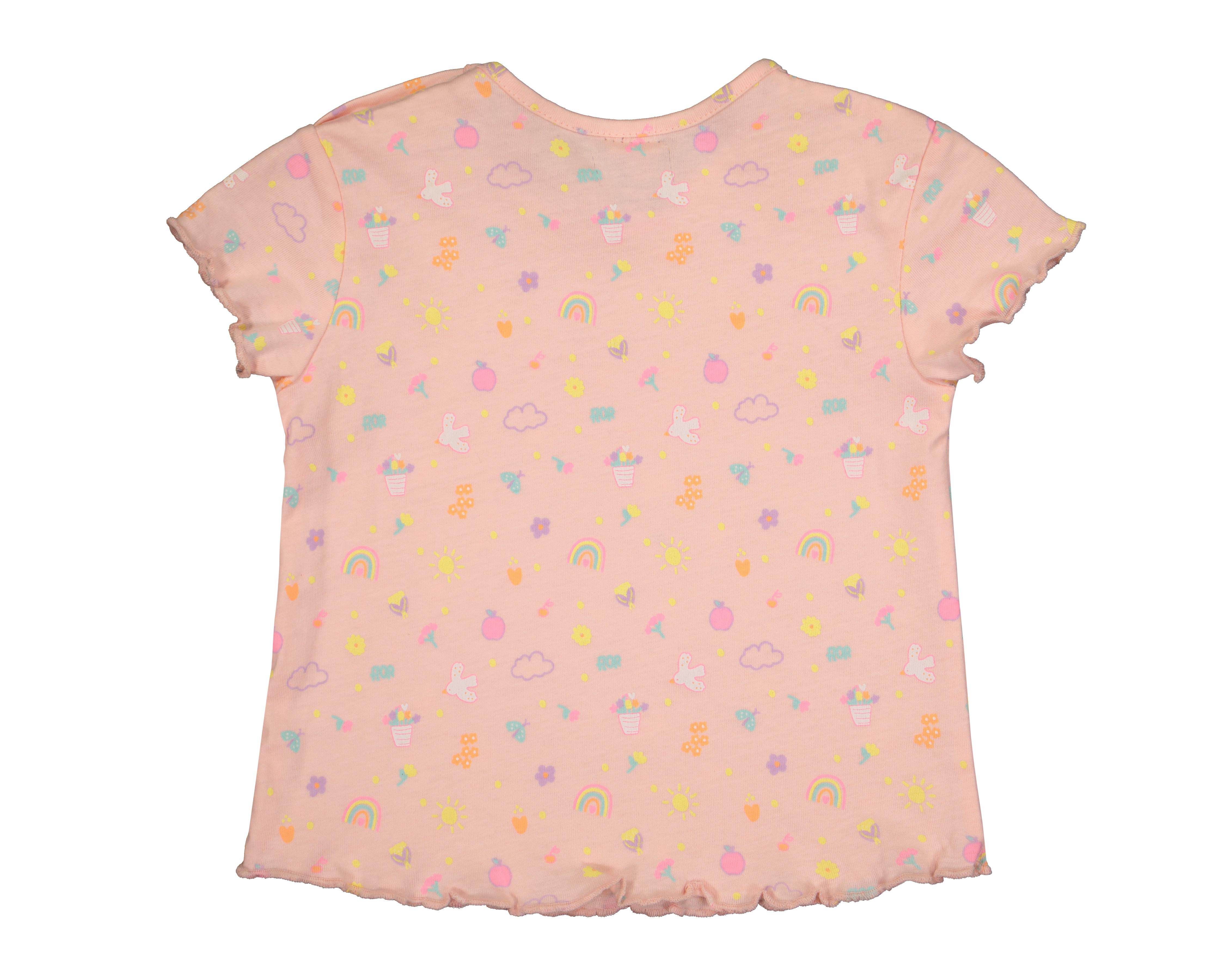 Foto 2 | Playera Baby Colors Manga Corta Estampada para Niña