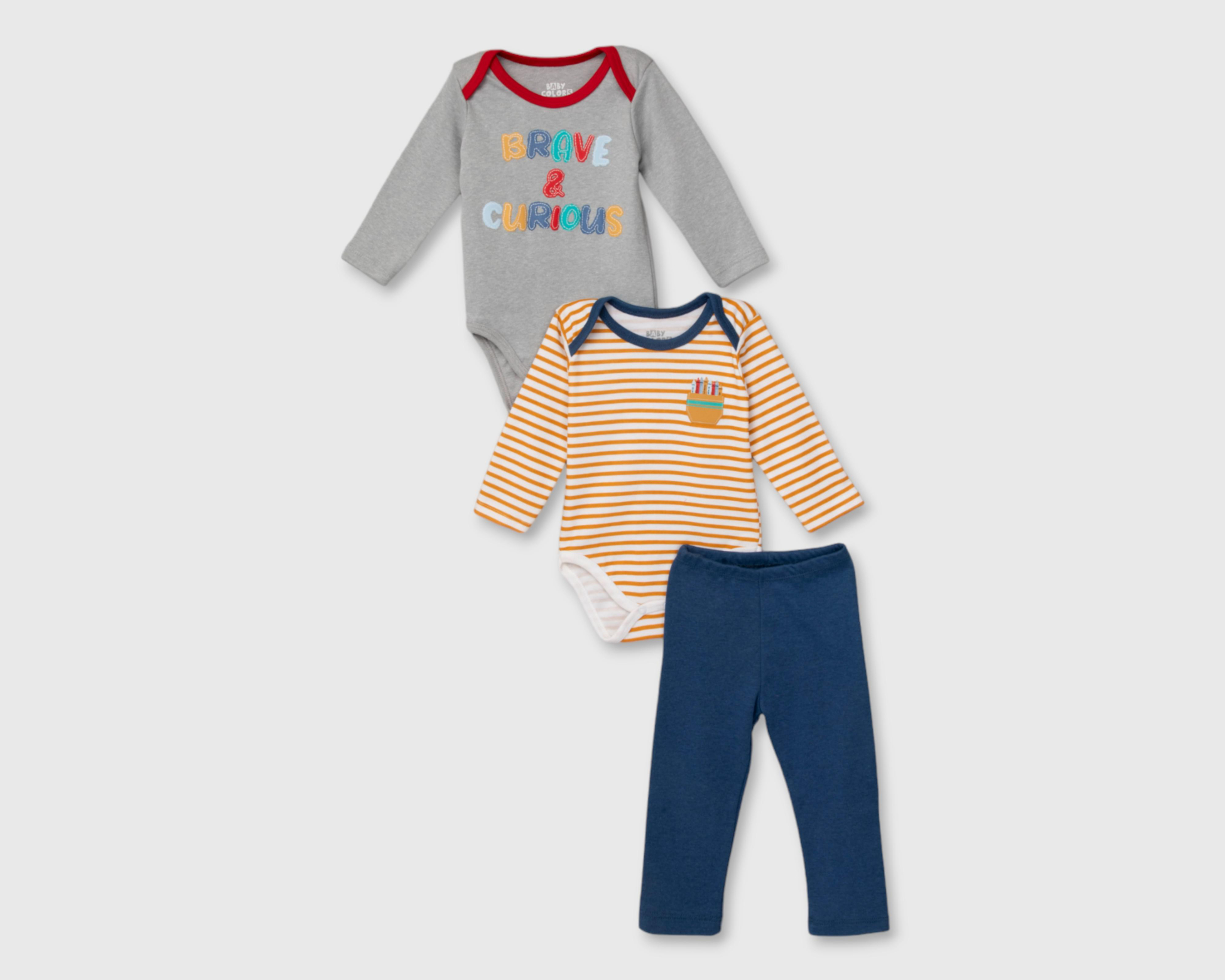 Conjunto Baby Colors para Bebé Niño 3 Piezas