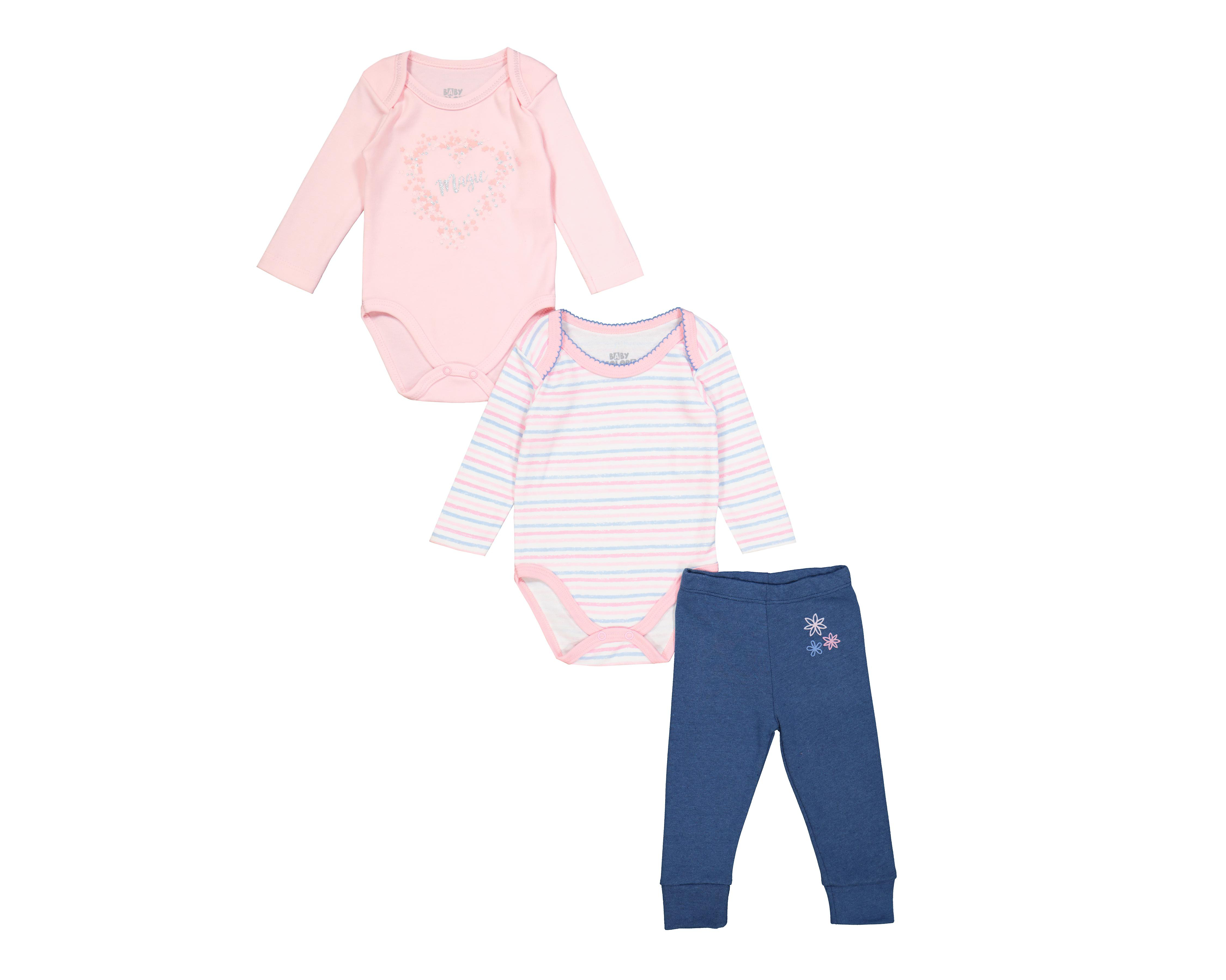 Conjunto para Bebé Niña Baby Colors 3 Piezas