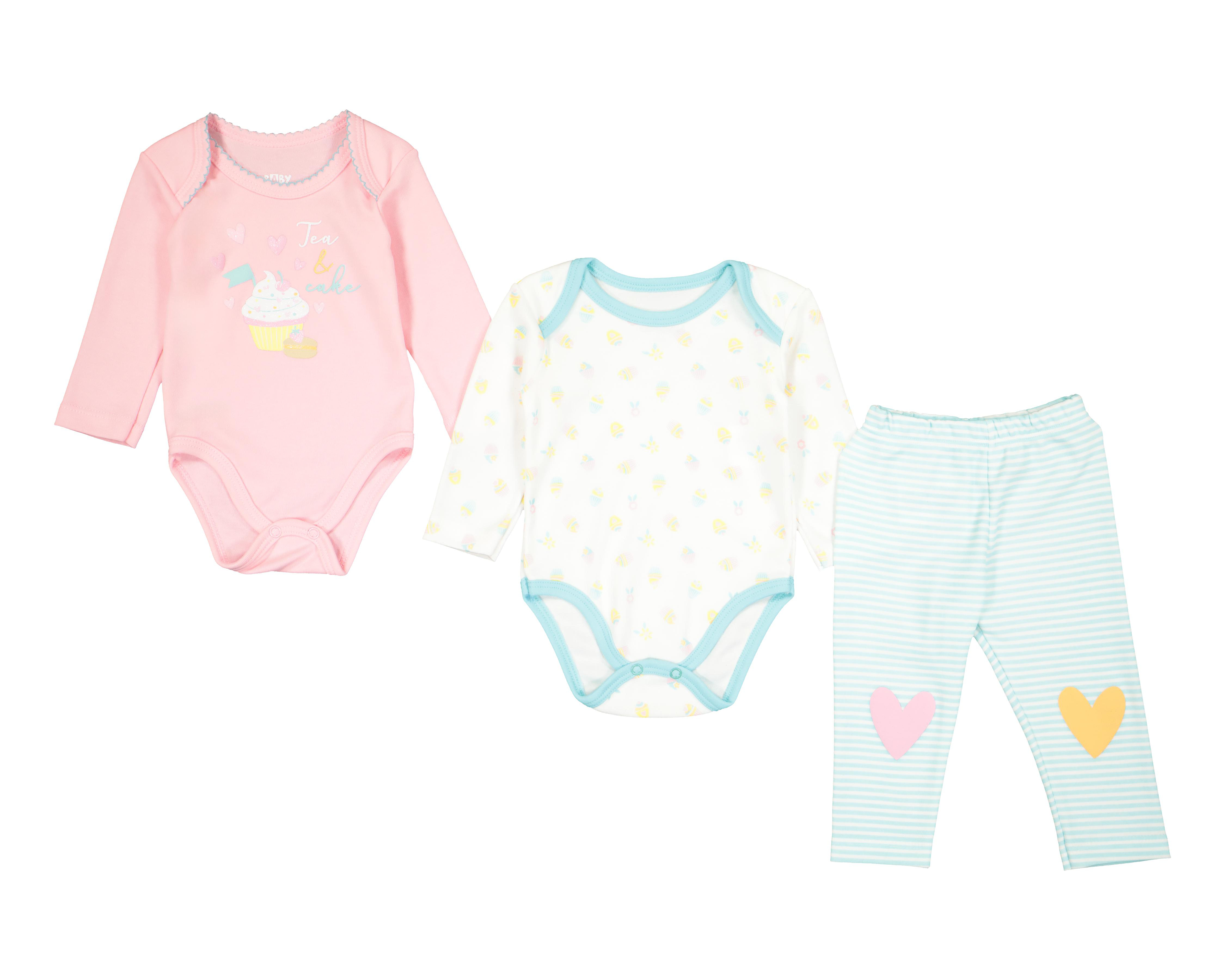 Conjunto Baby Colors para Bebé Niña 3 Piezas