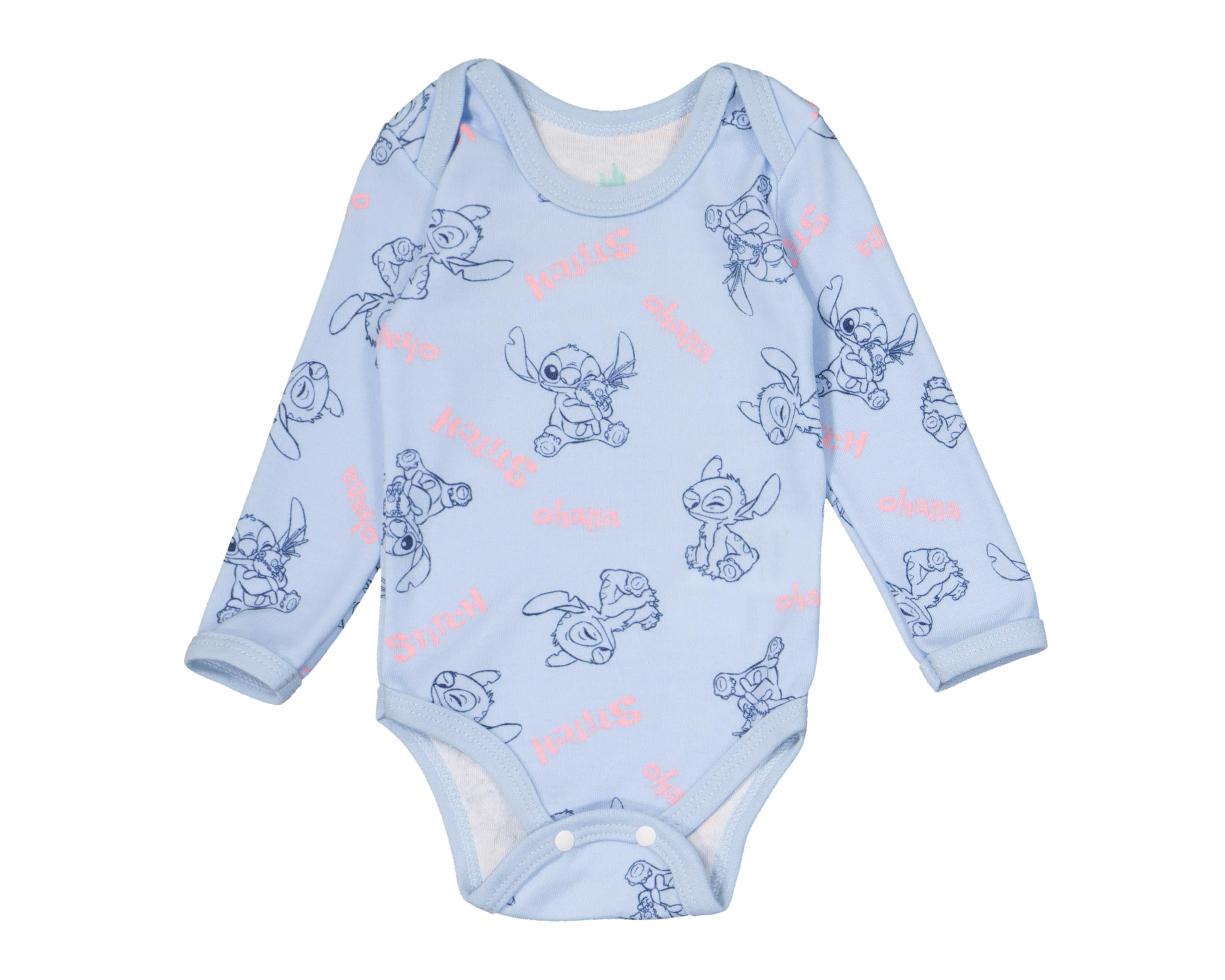 Foto 4 pulgar | Pañalero para Bebé Niña Disney Baby Stitch 3 Piezas
