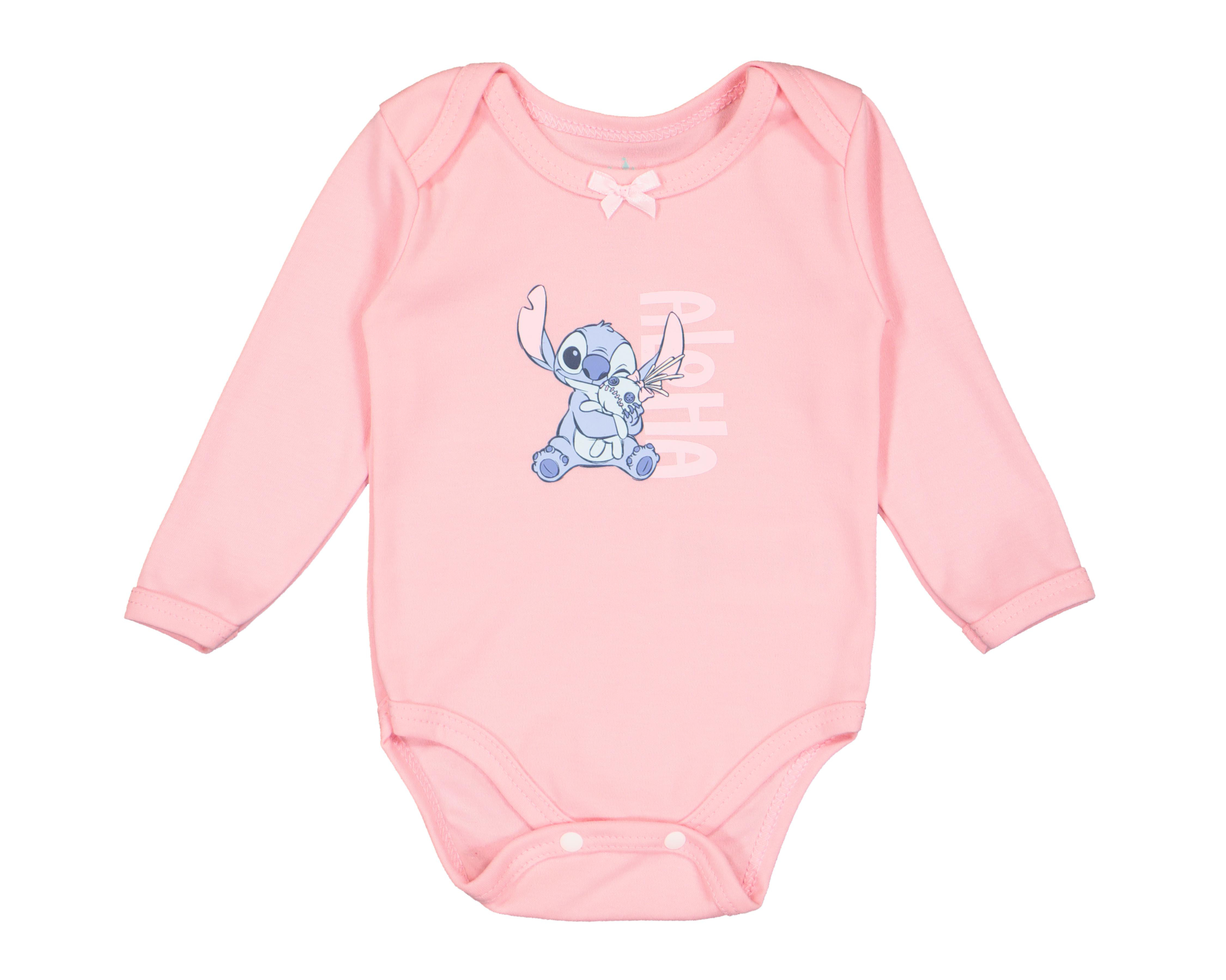 Foto 5 pulgar | Pañalero para Bebé Niña Disney Baby Stitch 3 Piezas