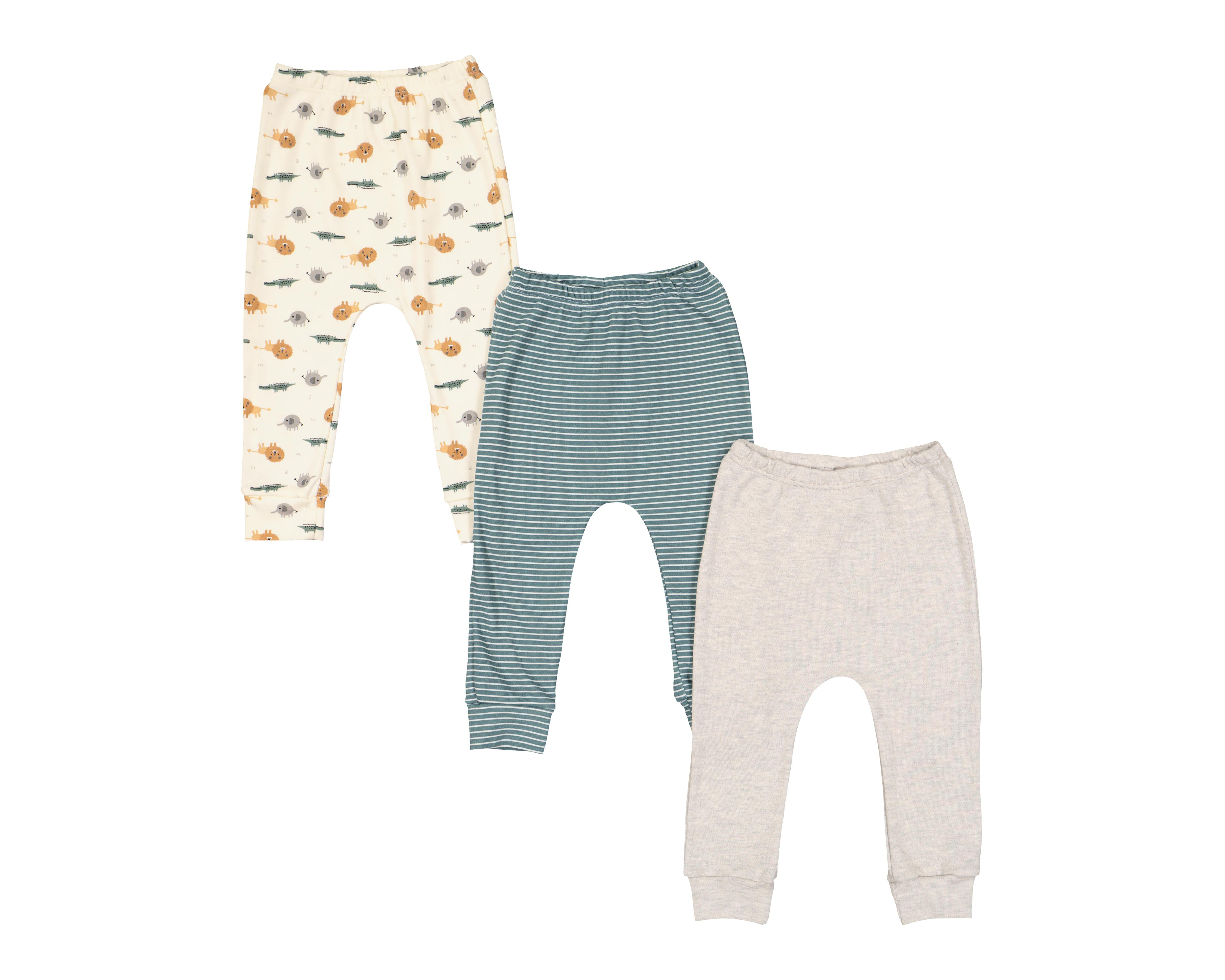 Foto 2 pulgar | Pantalón para Bebé Baby Colors Estampado 3 Piezas