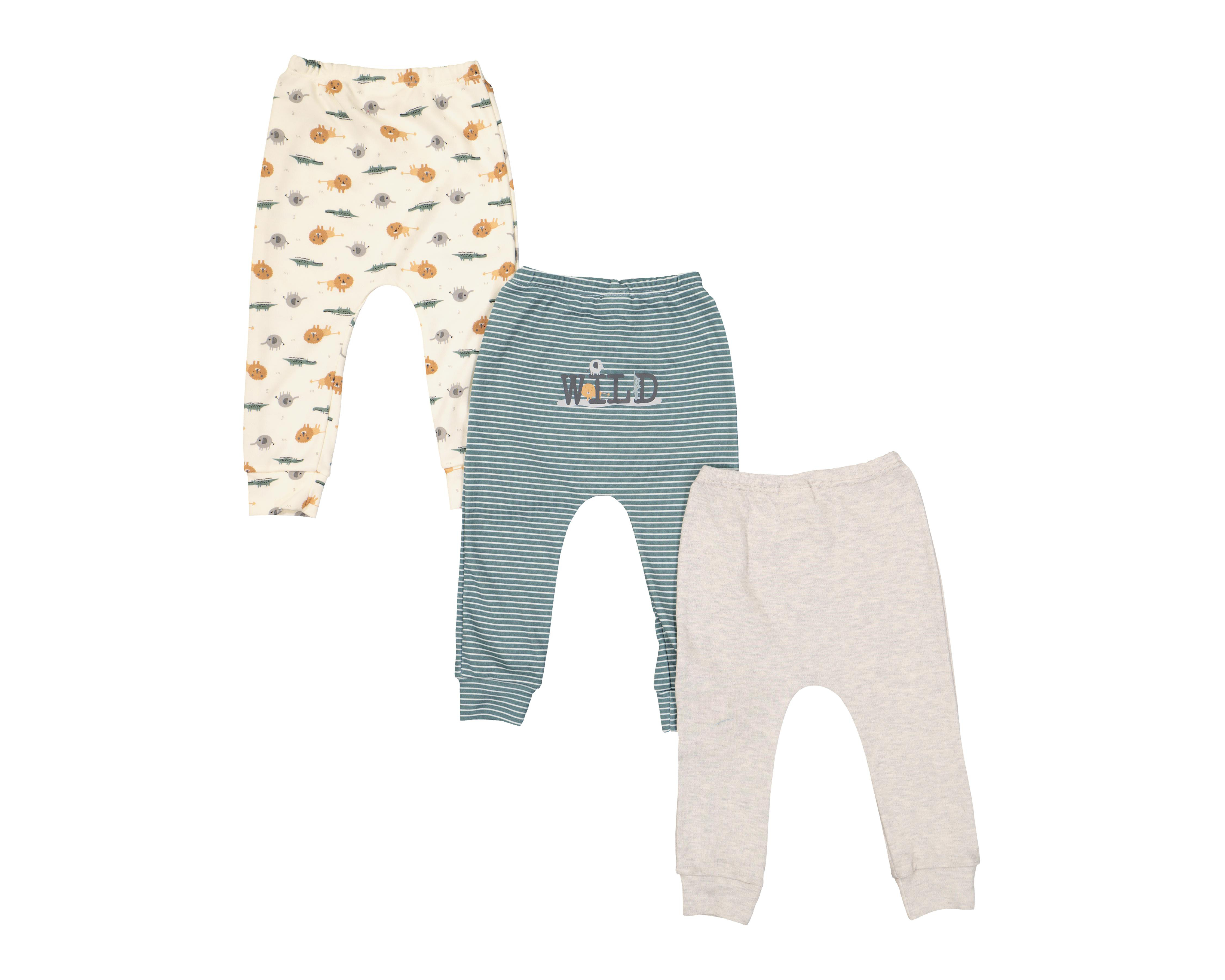 Foto 3 pulgar | Pantalón para Bebé Baby Colors Estampado 3 Piezas
