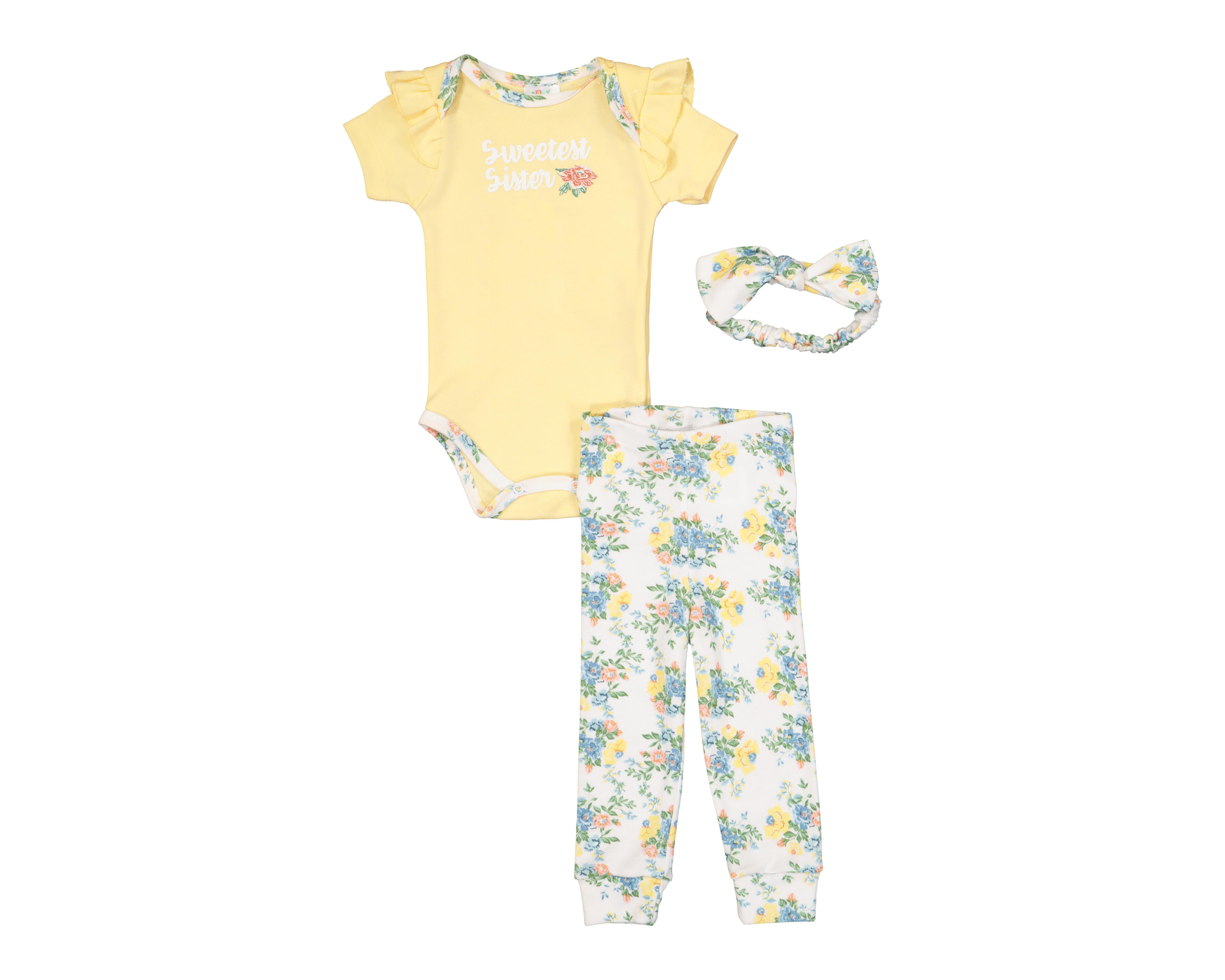 Conjunto para Bebé Niña Baby Colors 3 Piezas