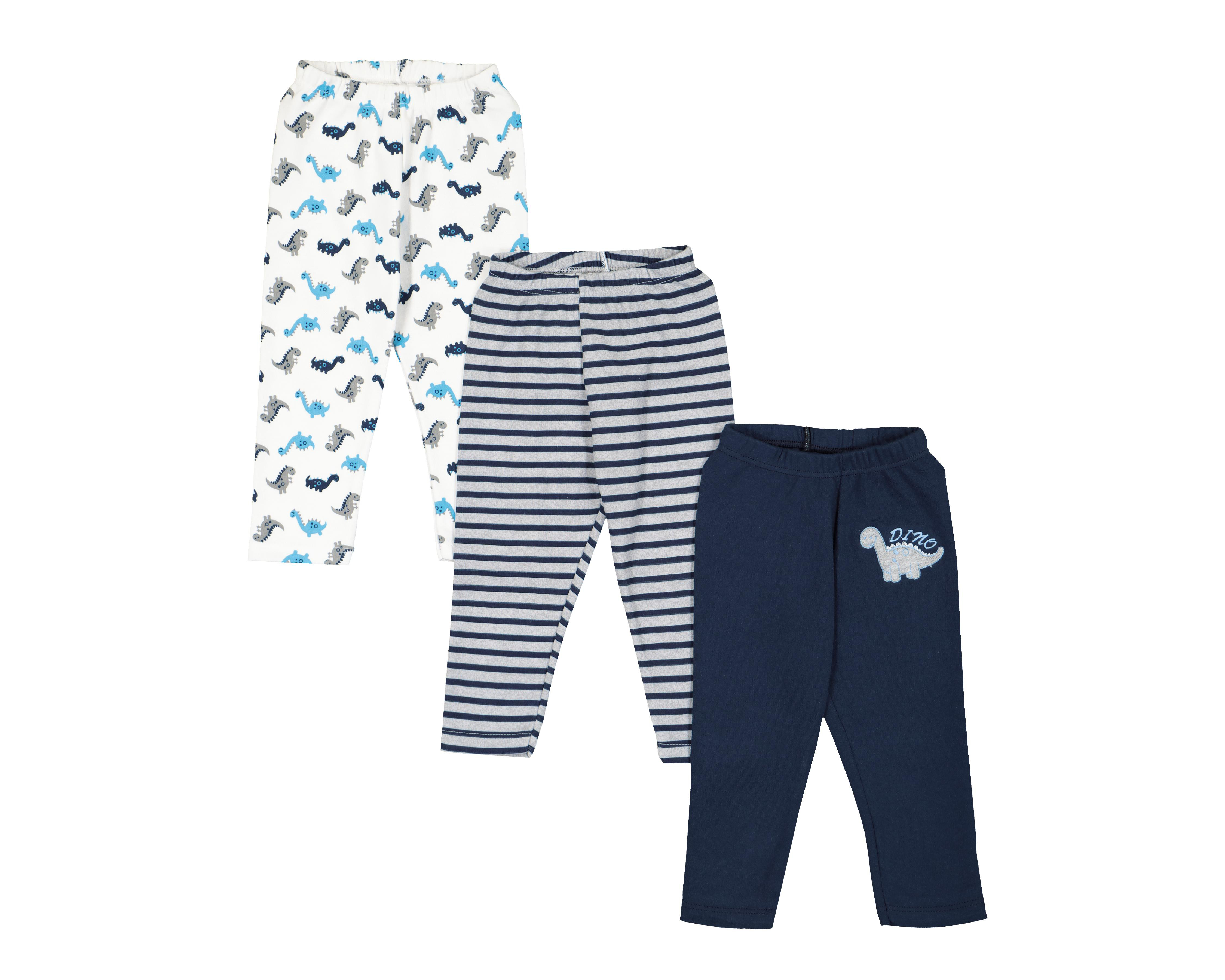 Pantalón Baby Colors de Dinosaurios para Bebé Niño 3 Piezas