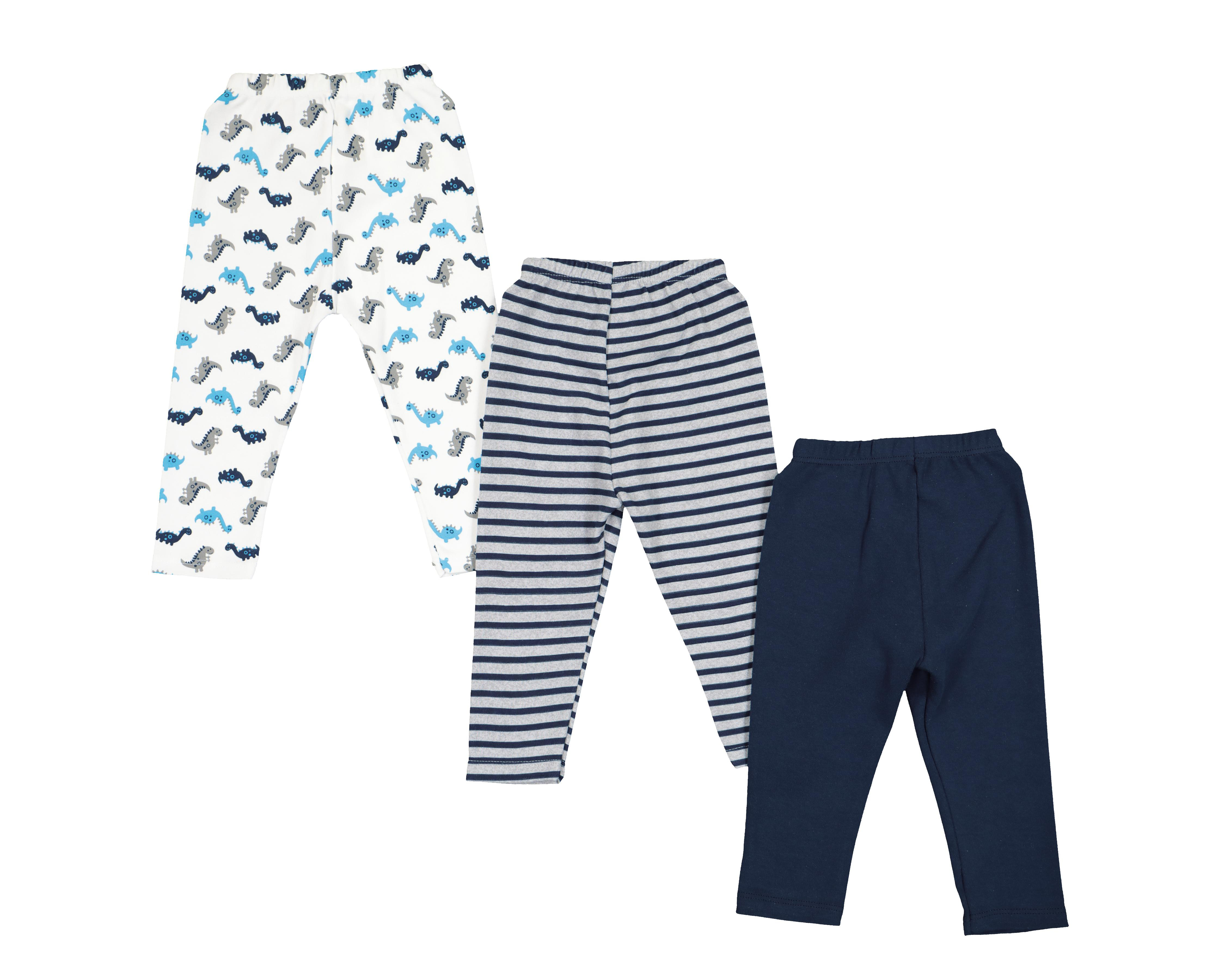 Foto 3 pulgar | Pantalón Baby Colors de Dinosaurios para Bebé Niño 3 Piezas