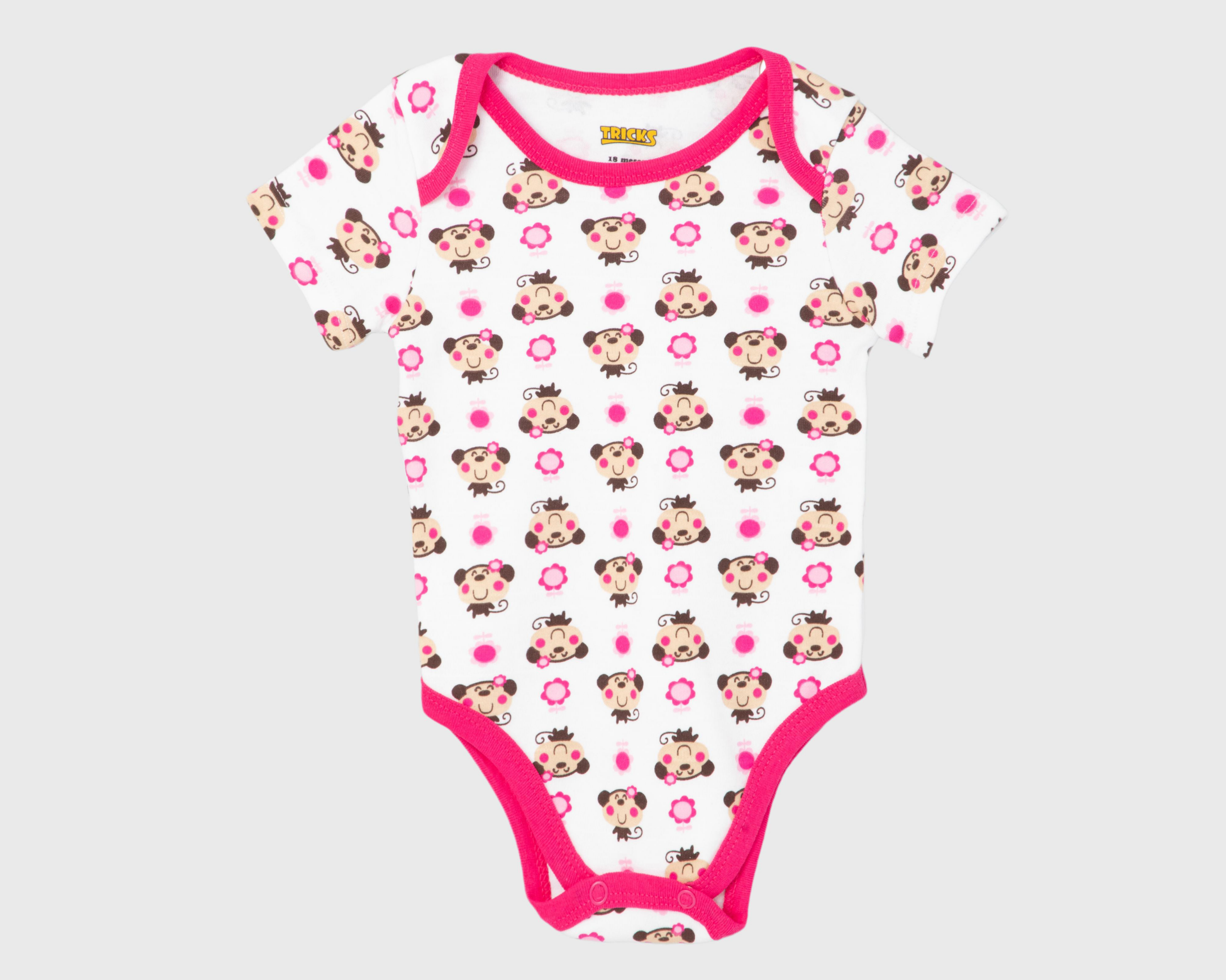 Foto 4 pulgar | Pañalero para Bebé Niña Baby Colors Manga Corta 3 Piezas