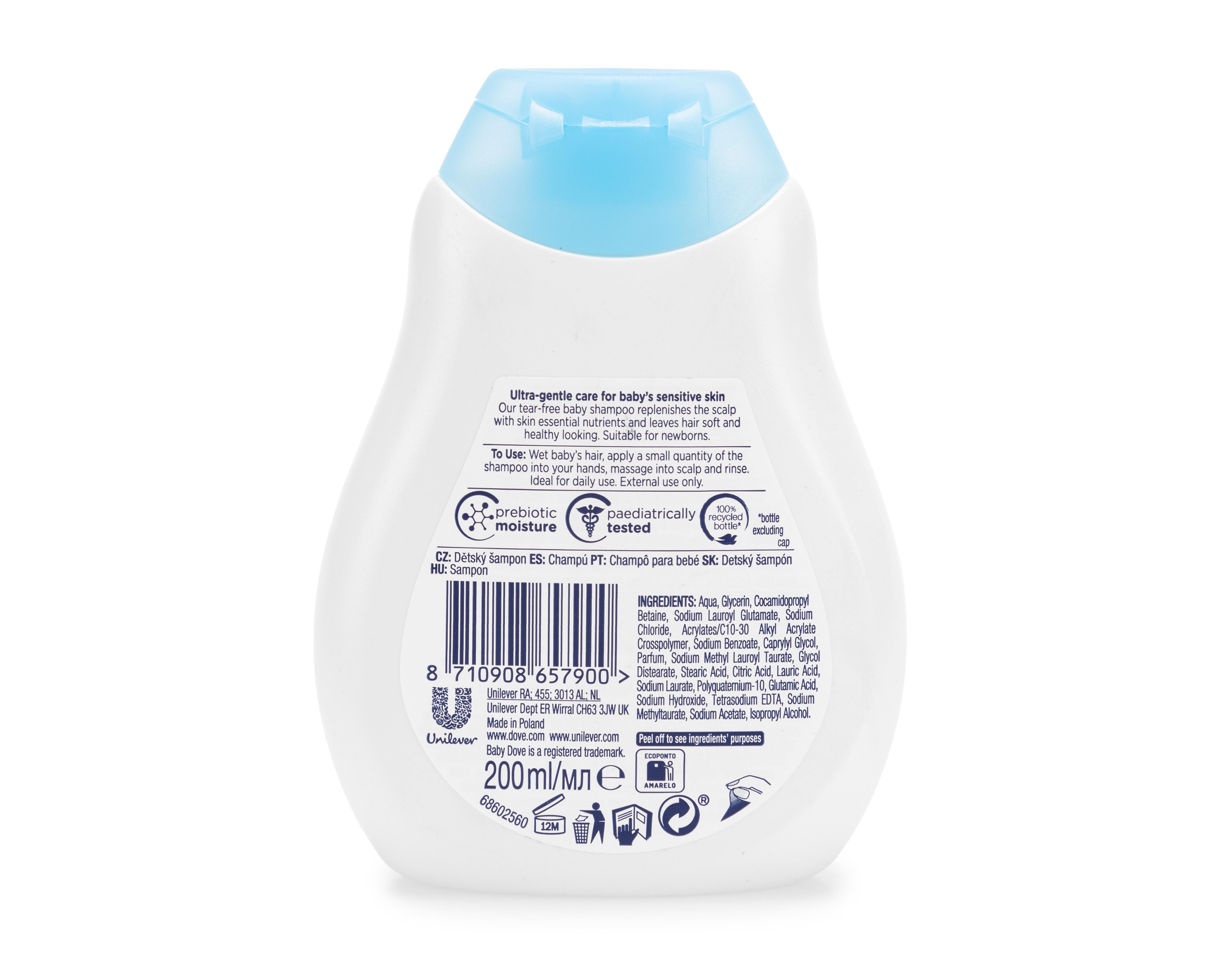 Foto 3 pulgar | Shampoo para Bebé Baby Dove Sensitive Skin Care 200 ml