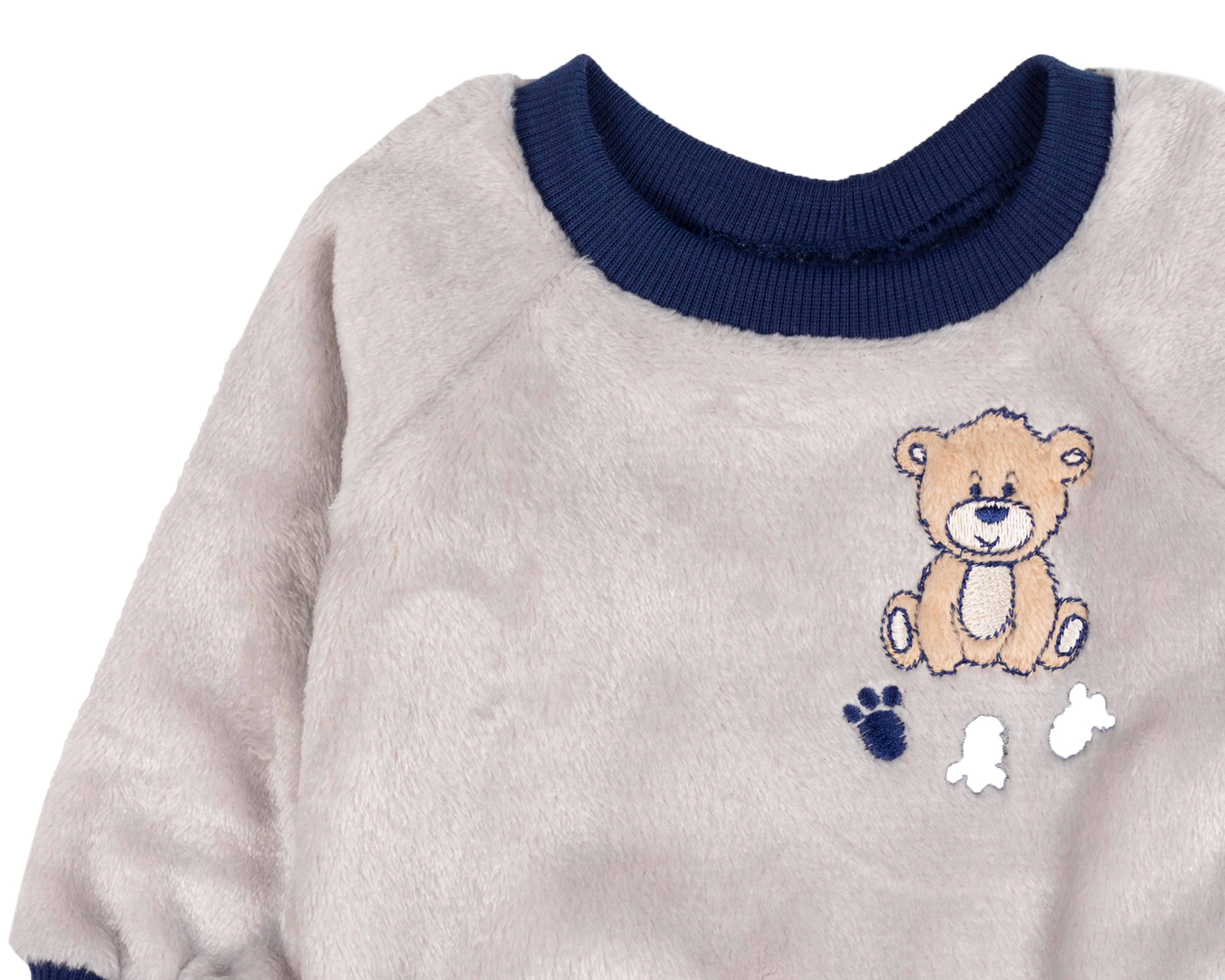 Foto 4 pulgar | Sudadera Baby Colors para Bebé Niño 2 Piezas