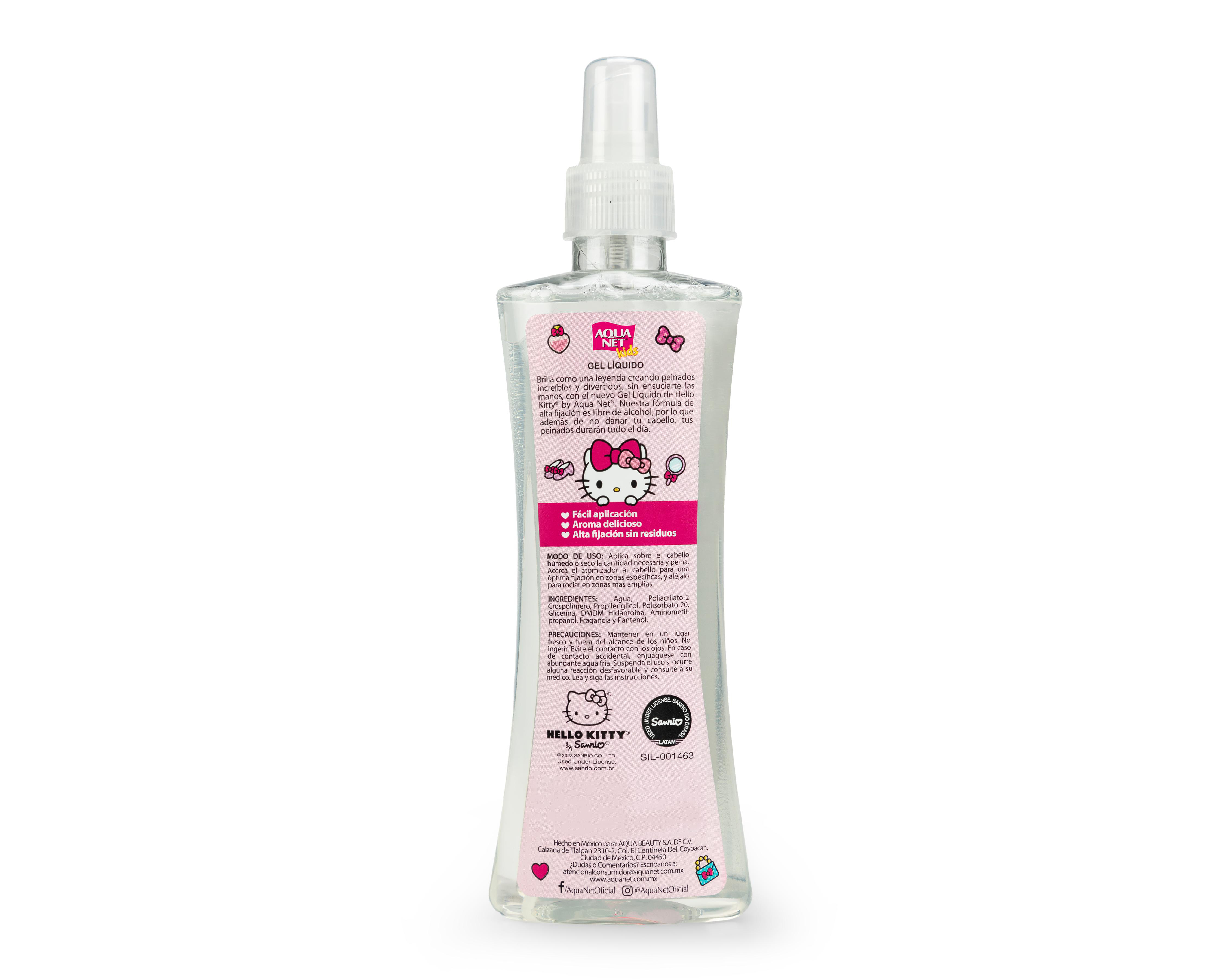 Foto 2 | Gel Líquido Aqua Net Hello Kitty 250 ml