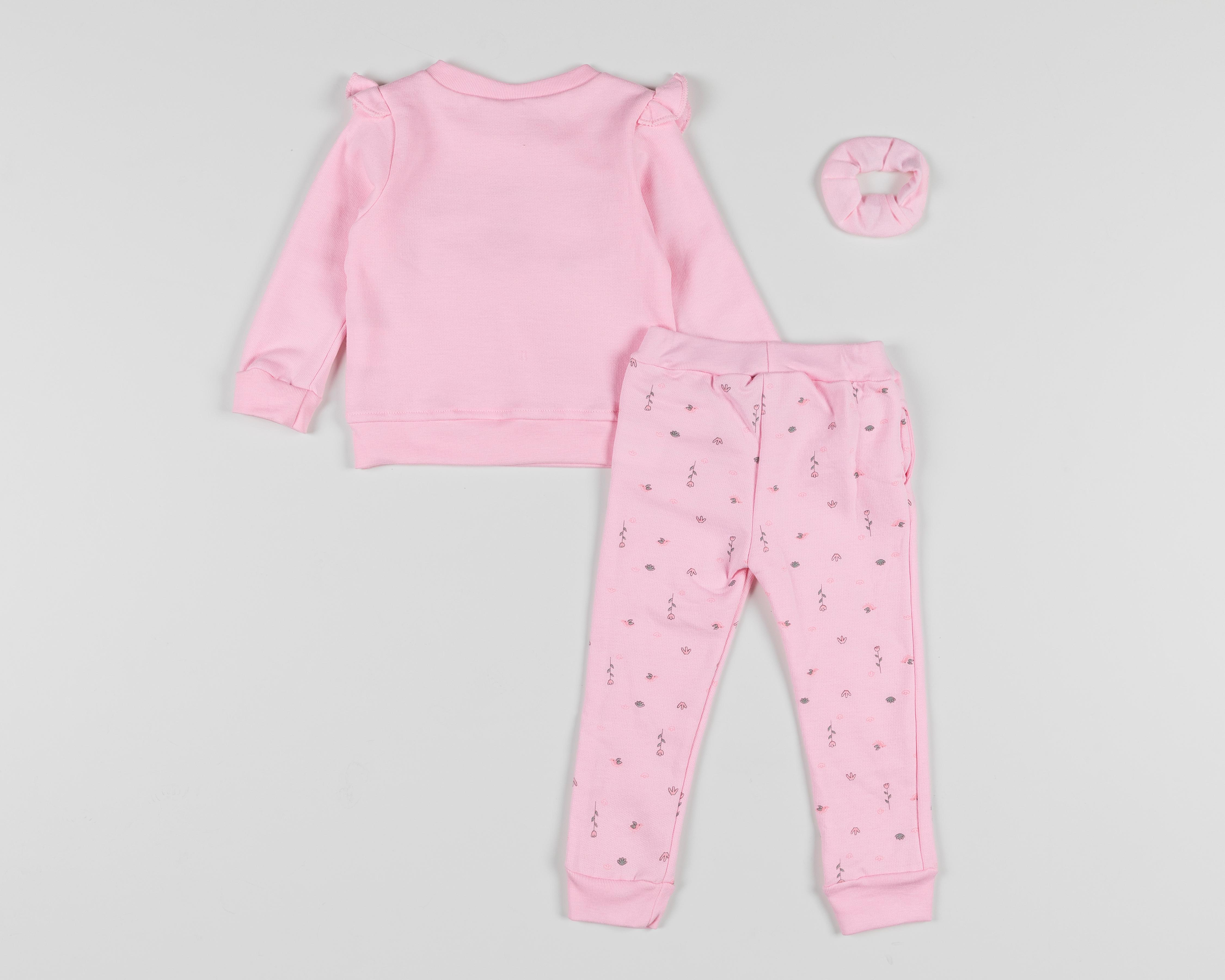 Foto 3 pulgar | Conjunto de Pants y Sudadera Baby Colors para Bebé Niña