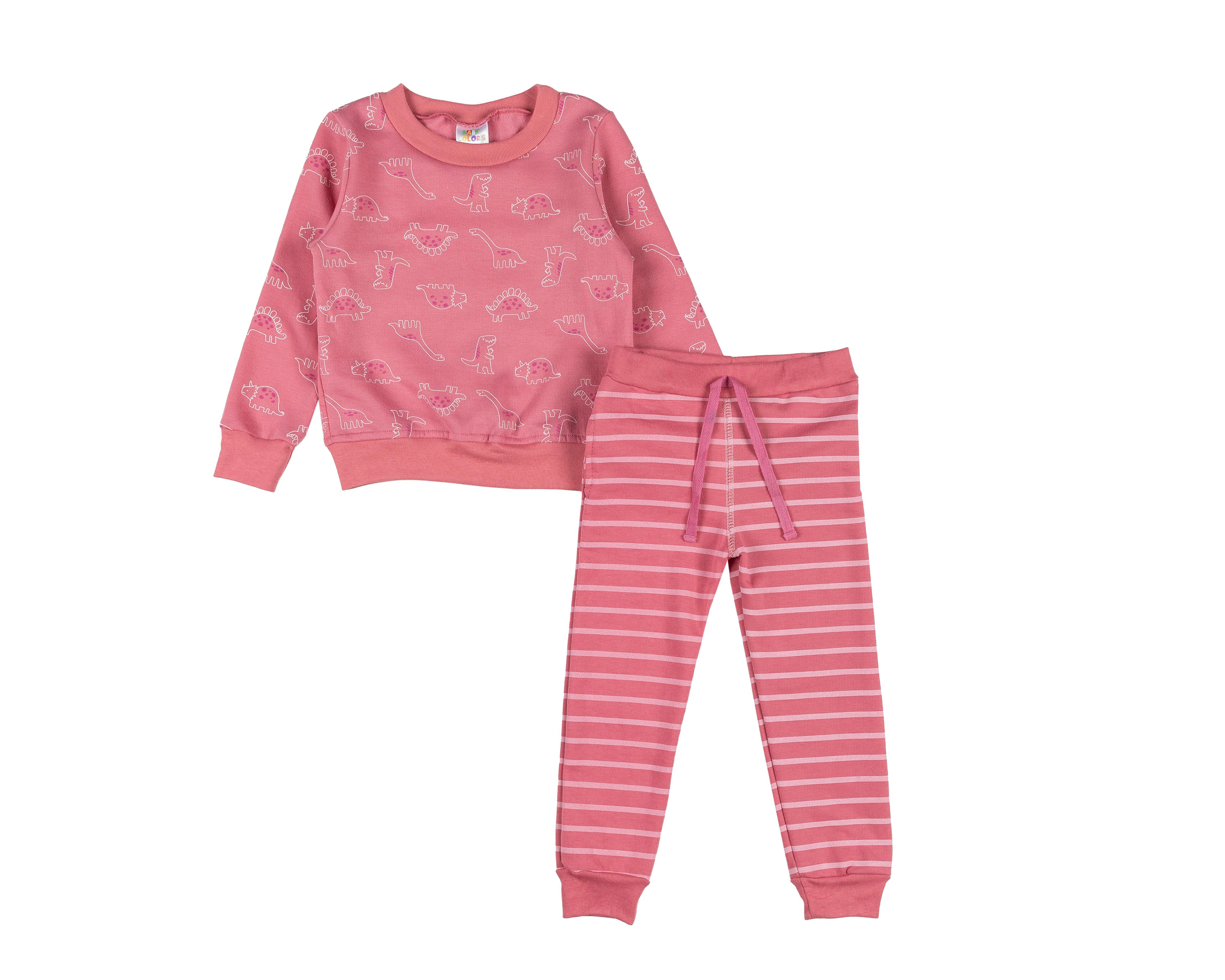 Conjunto de Pants y Sudadera Baby Colors para Bebé Niña