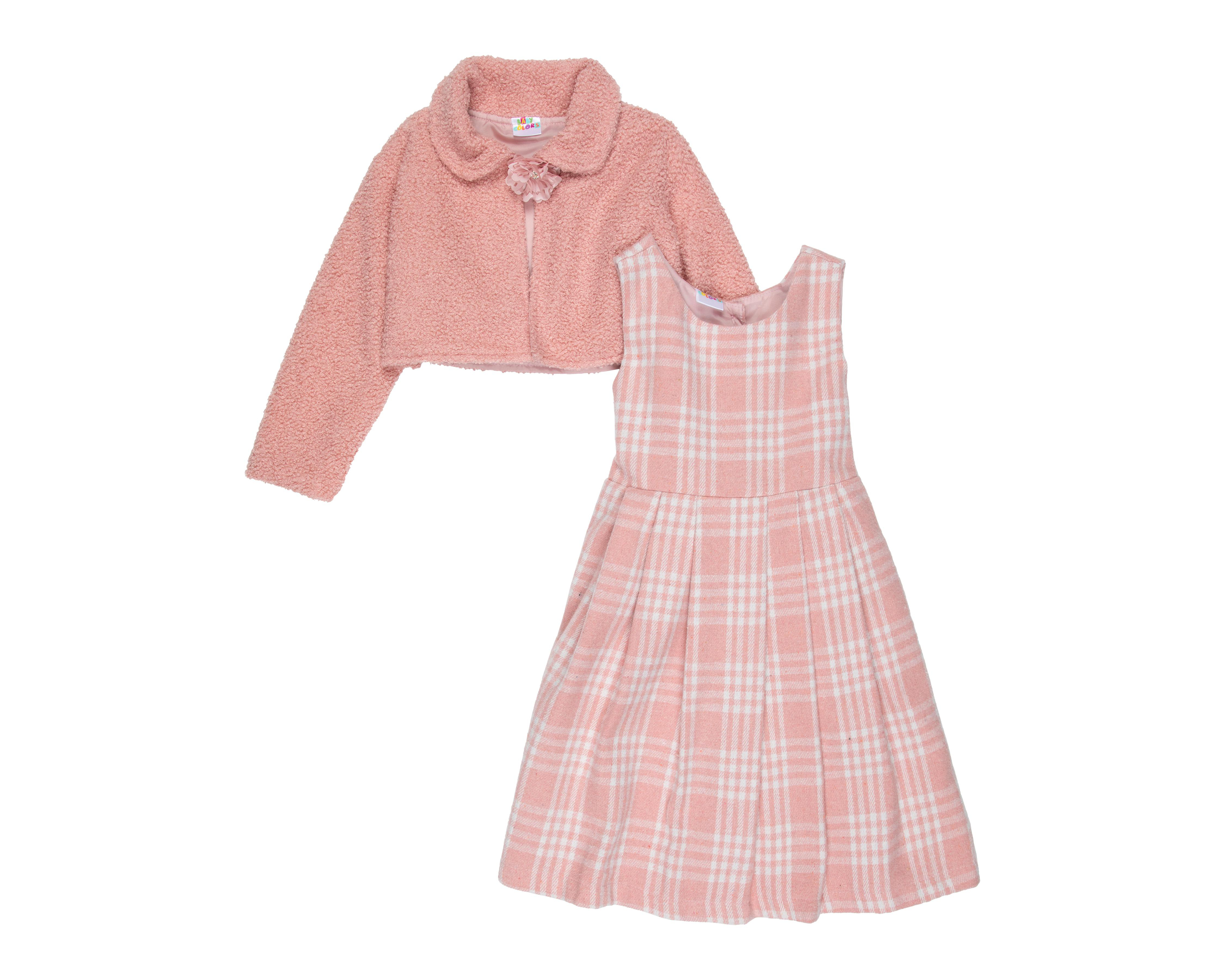 Vestido y Suéter Baby Colors de Algodón para Bebé Niña $200