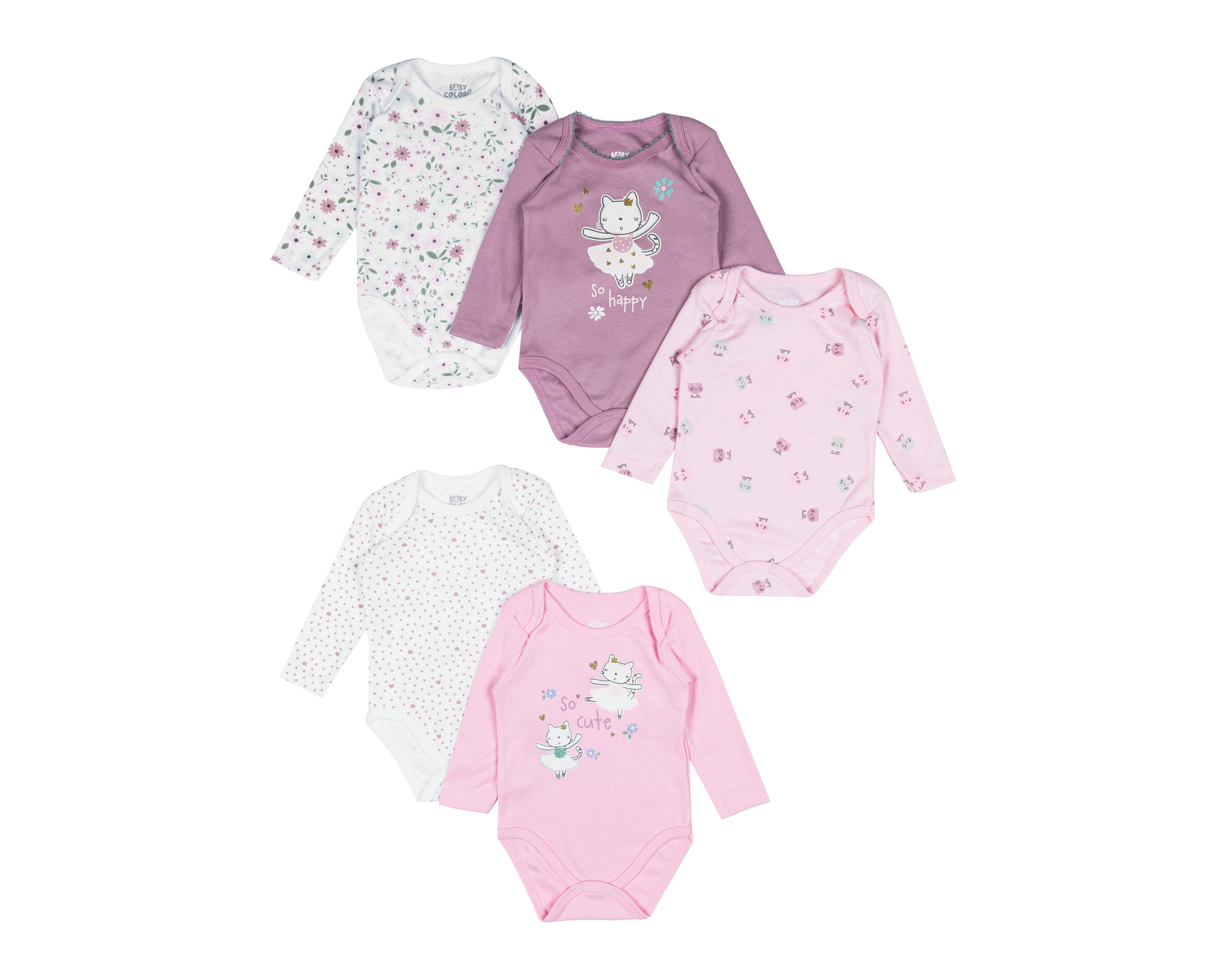 Pañalero para Bebé Niña Baby Colors Estampado 5 Piezas $279