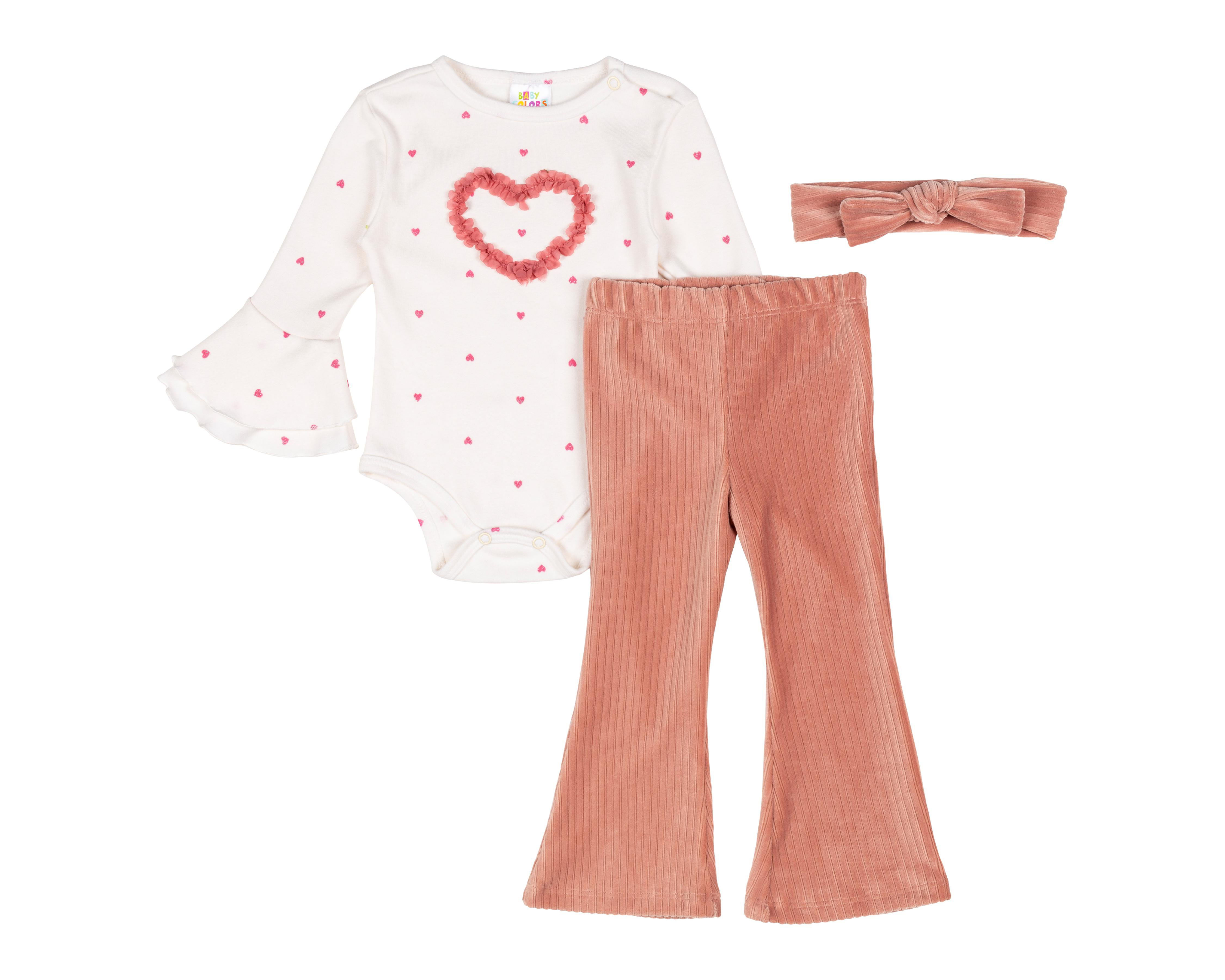 Conjunto para Bebé Niña Baby Colors 3 Piezas