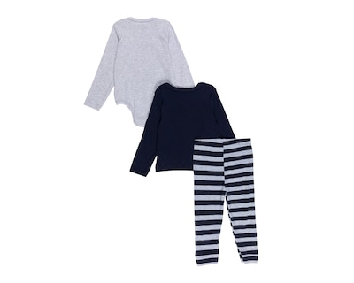 Foto 2 | Conjunto para Bebé Niño Peanuts 3 Piezas