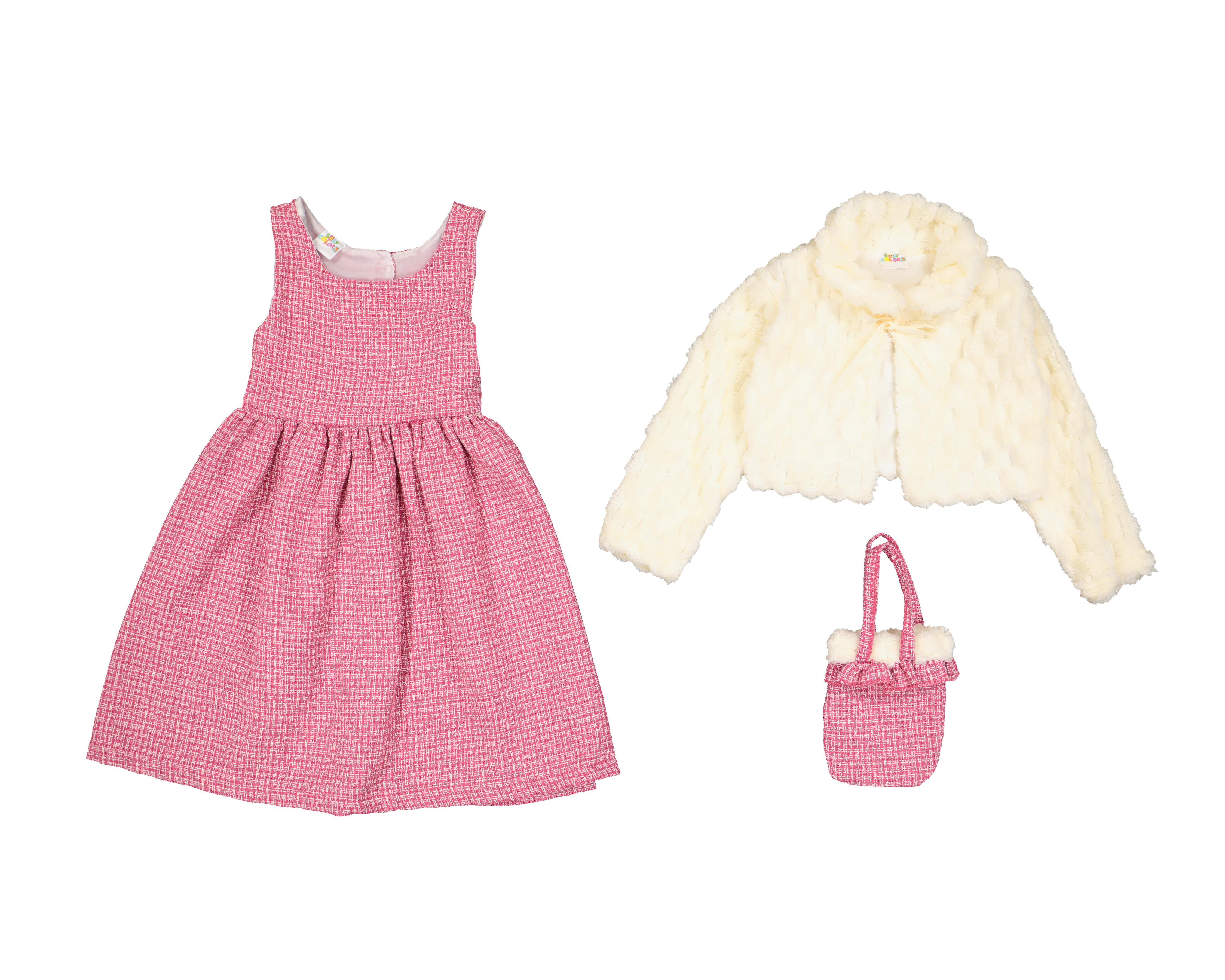 Foto 1 | Vestido para Bebé Baby Colors a Cuadros 3 Piezas