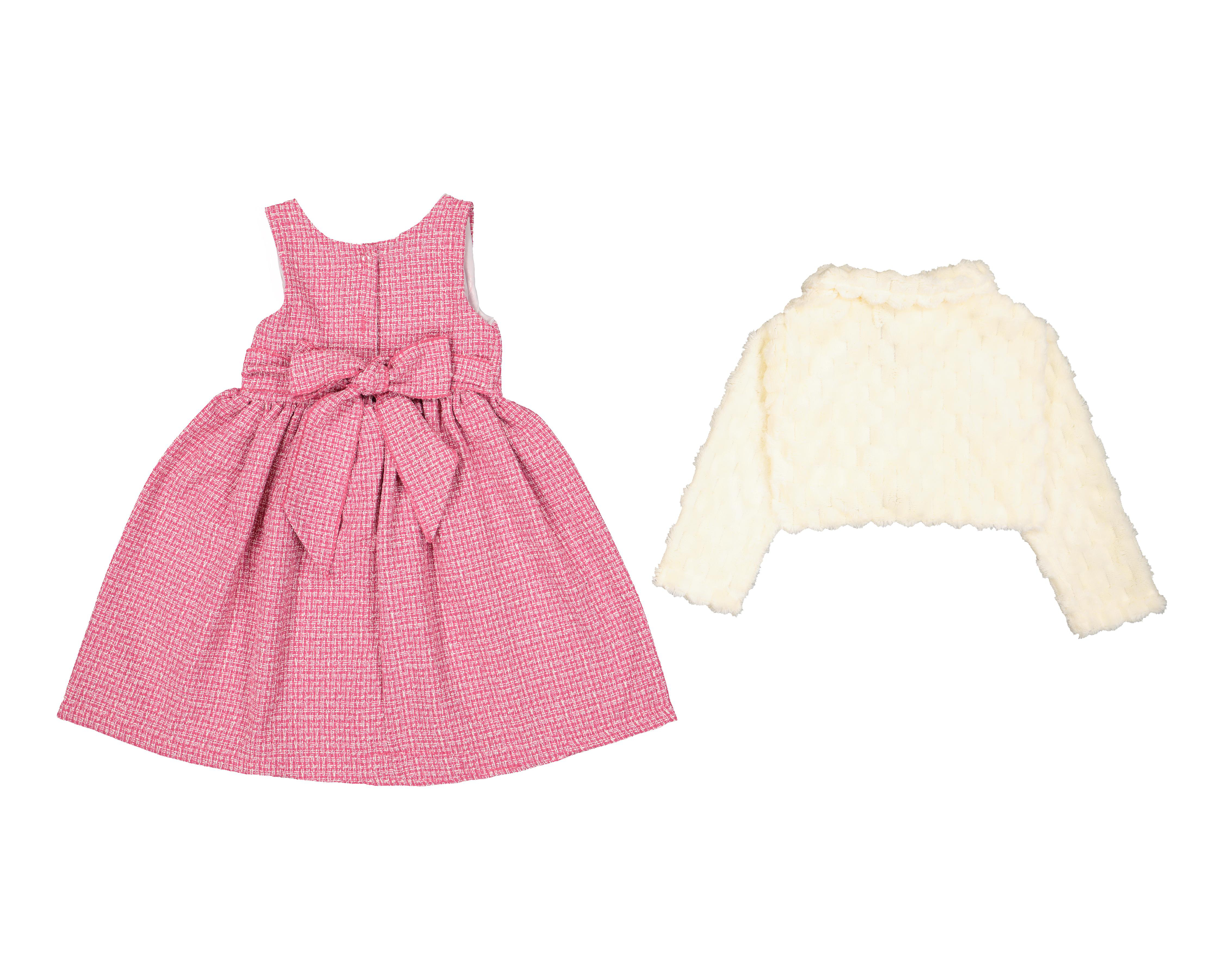 Foto 2 | Vestido para Bebé Baby Colors a Cuadros 3 Piezas