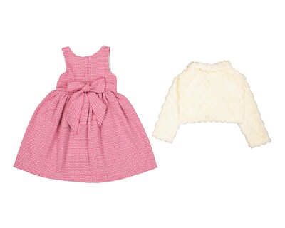 Foto 2 | Vestido para Bebé Baby Colors a Cuadros 3 Piezas