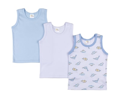 Foto 1 | Camiseta Interior Baby Colors para Bebé Niño 3 Piezas