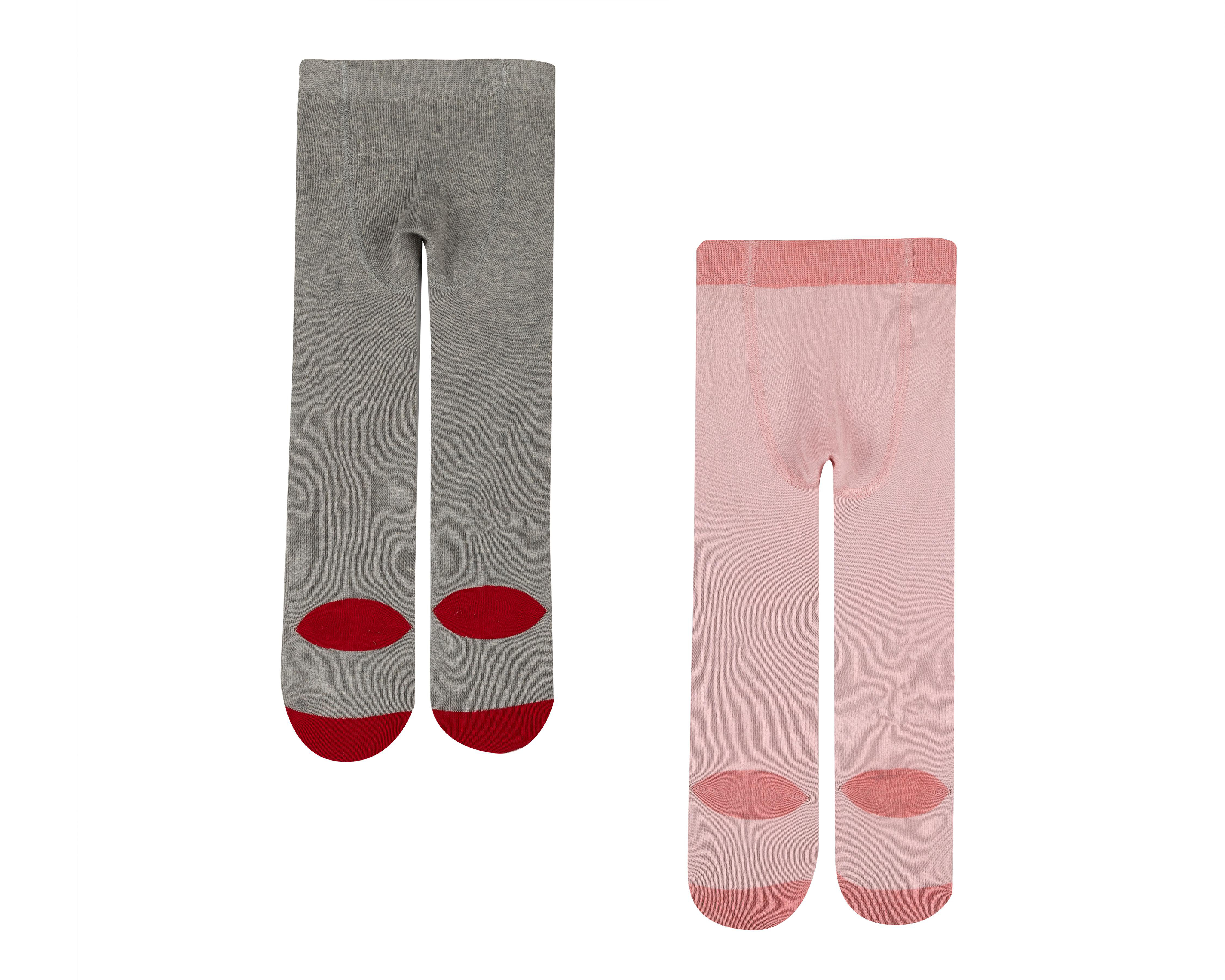 Foto 3 pulgar | Mallas Rosas para Niña con Estampado de Corazón 2 Piezas