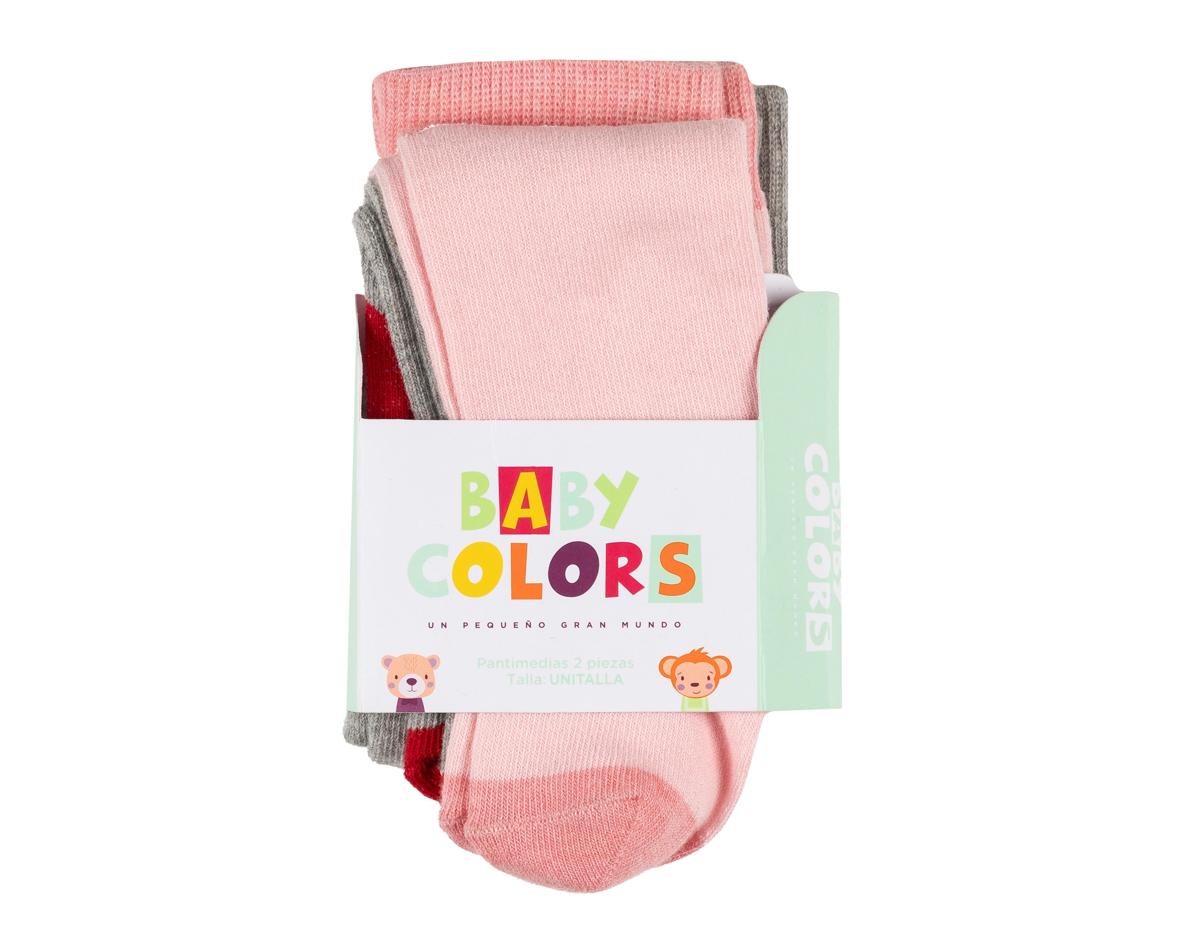 Foto 6 pulgar | Mallas Rosas para Niña con Estampado de Corazón 2 Piezas