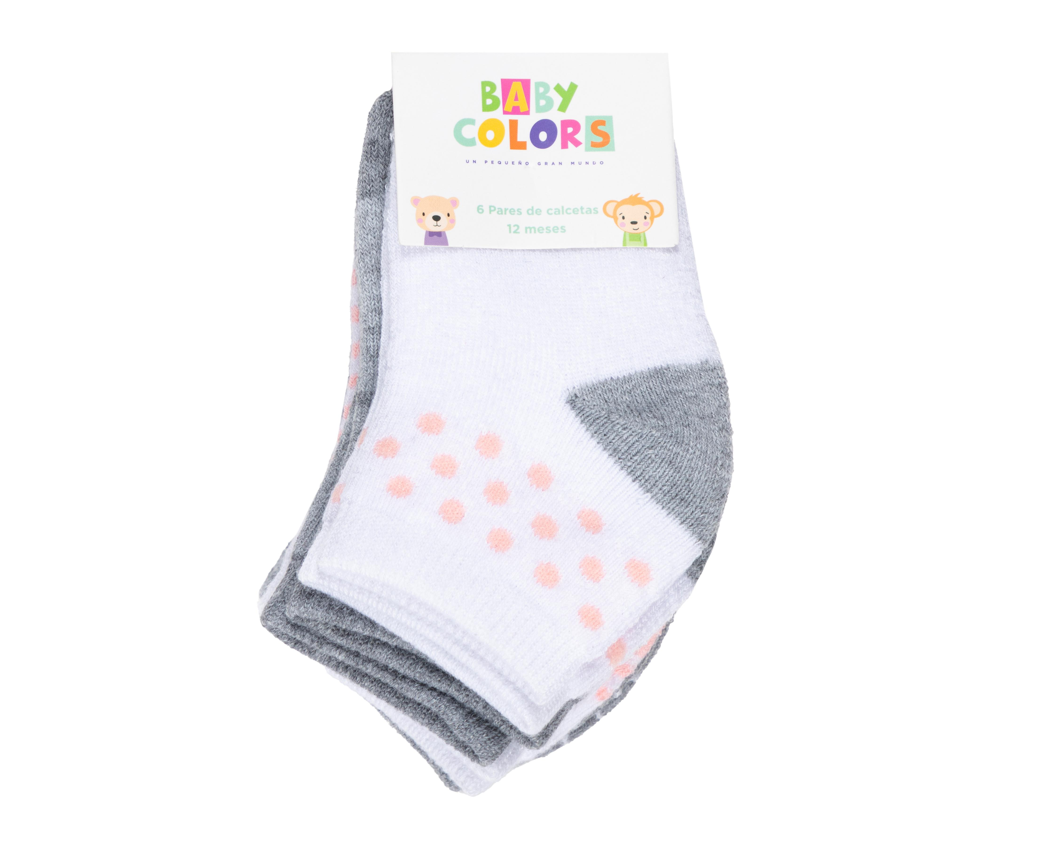 Foto 4 pulgar | Calcetines para Bebé Baby Colors 6 Pares