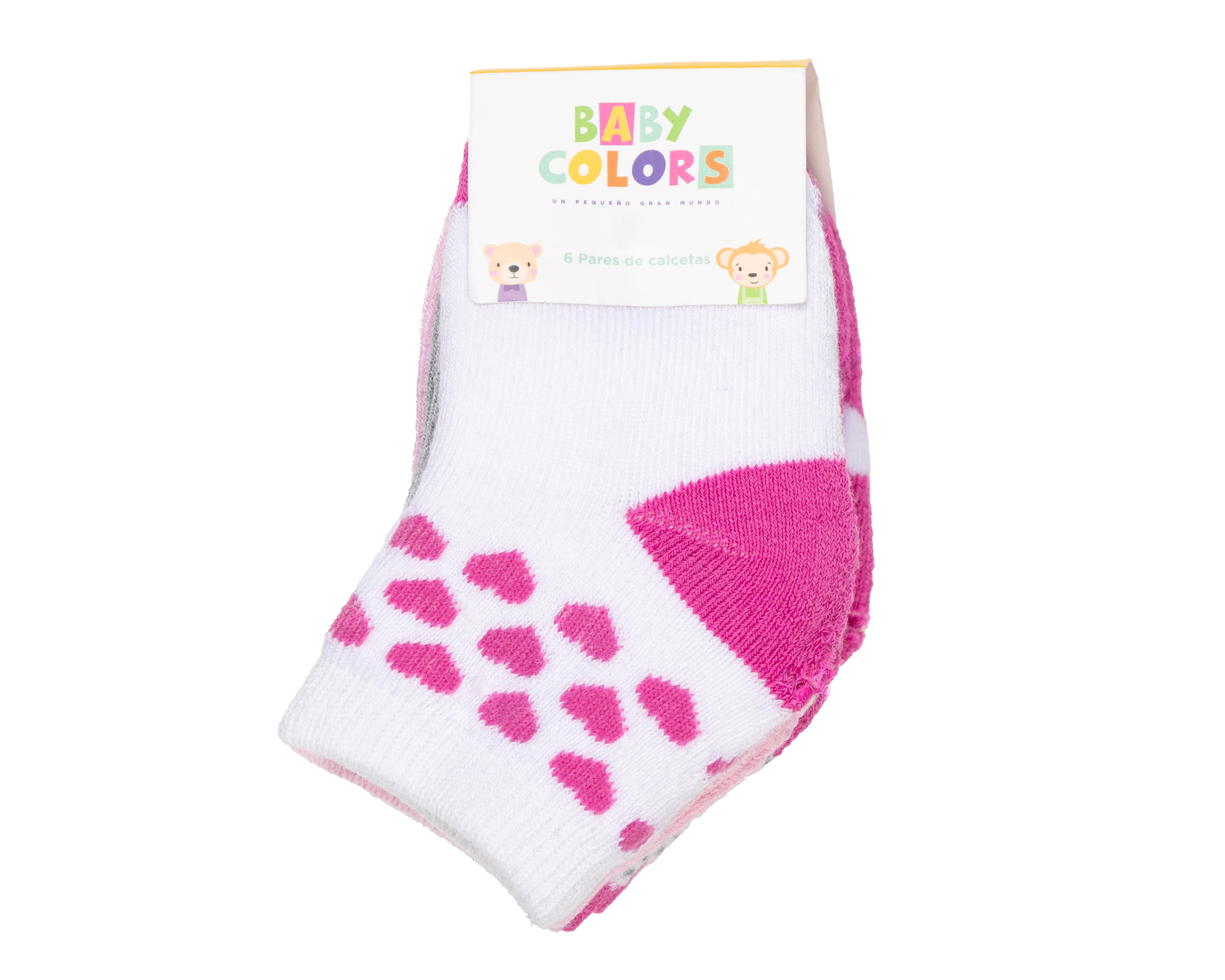 Foto 4 pulgar | Calcetas para Bebé Baby Colors 6 Pares