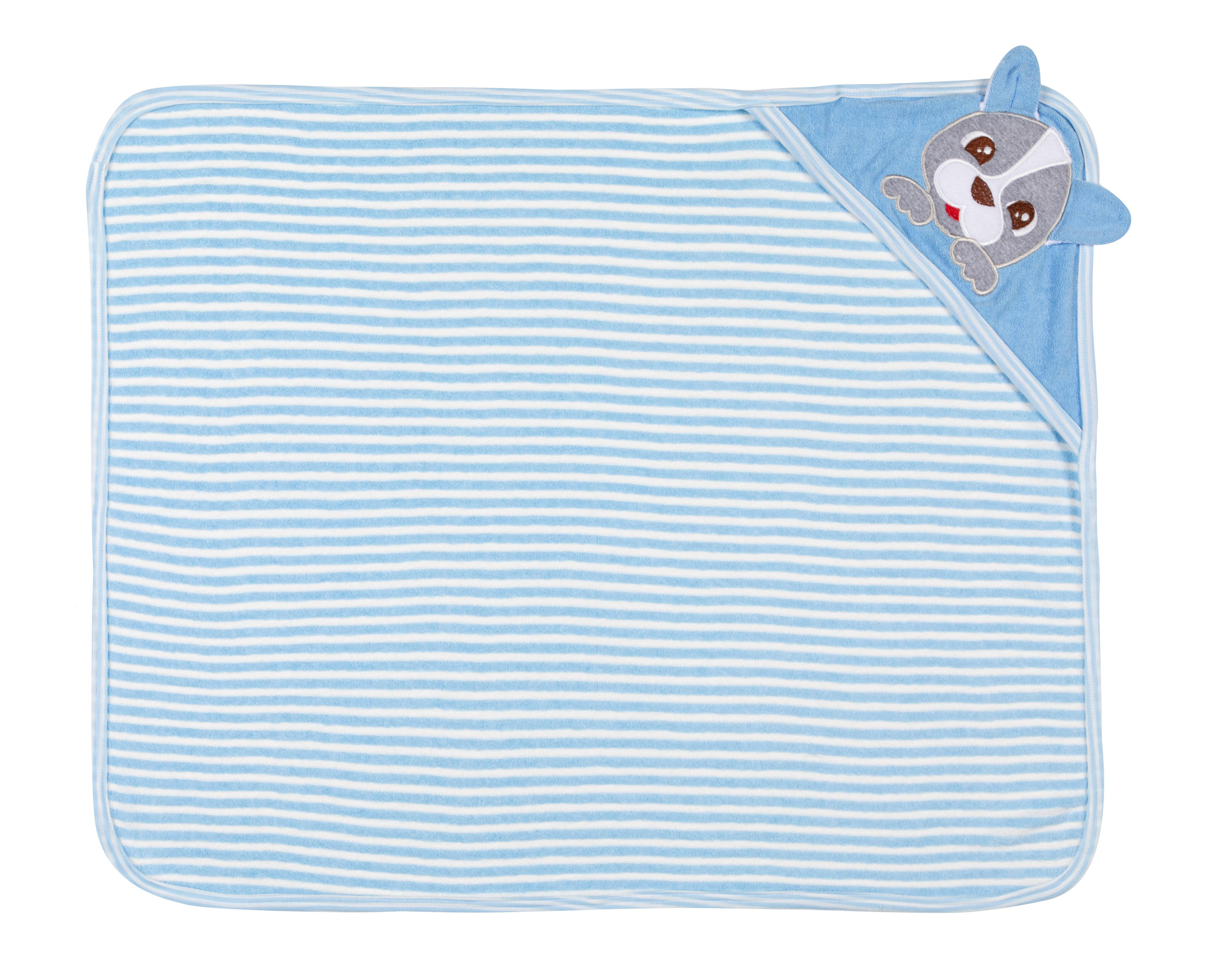Foto 4 pulgar | Toalla de Baño para Bebé Baby Colors Azul