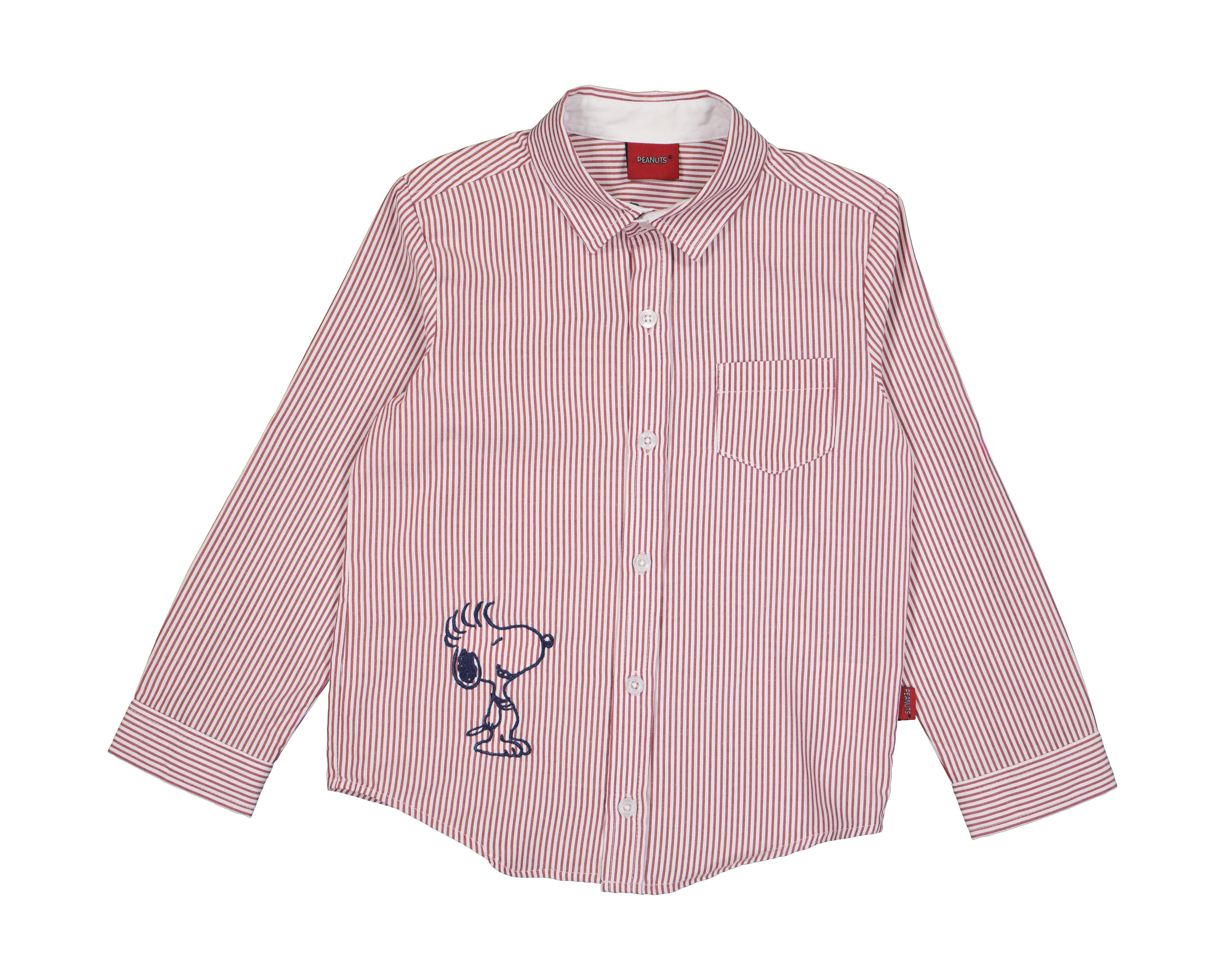 Foto 2 pulgar | Camisa para Bebé Niño Peanuts a Rayas