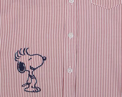Foto 3 | Camisa para Bebé Niño Peanuts a Rayas