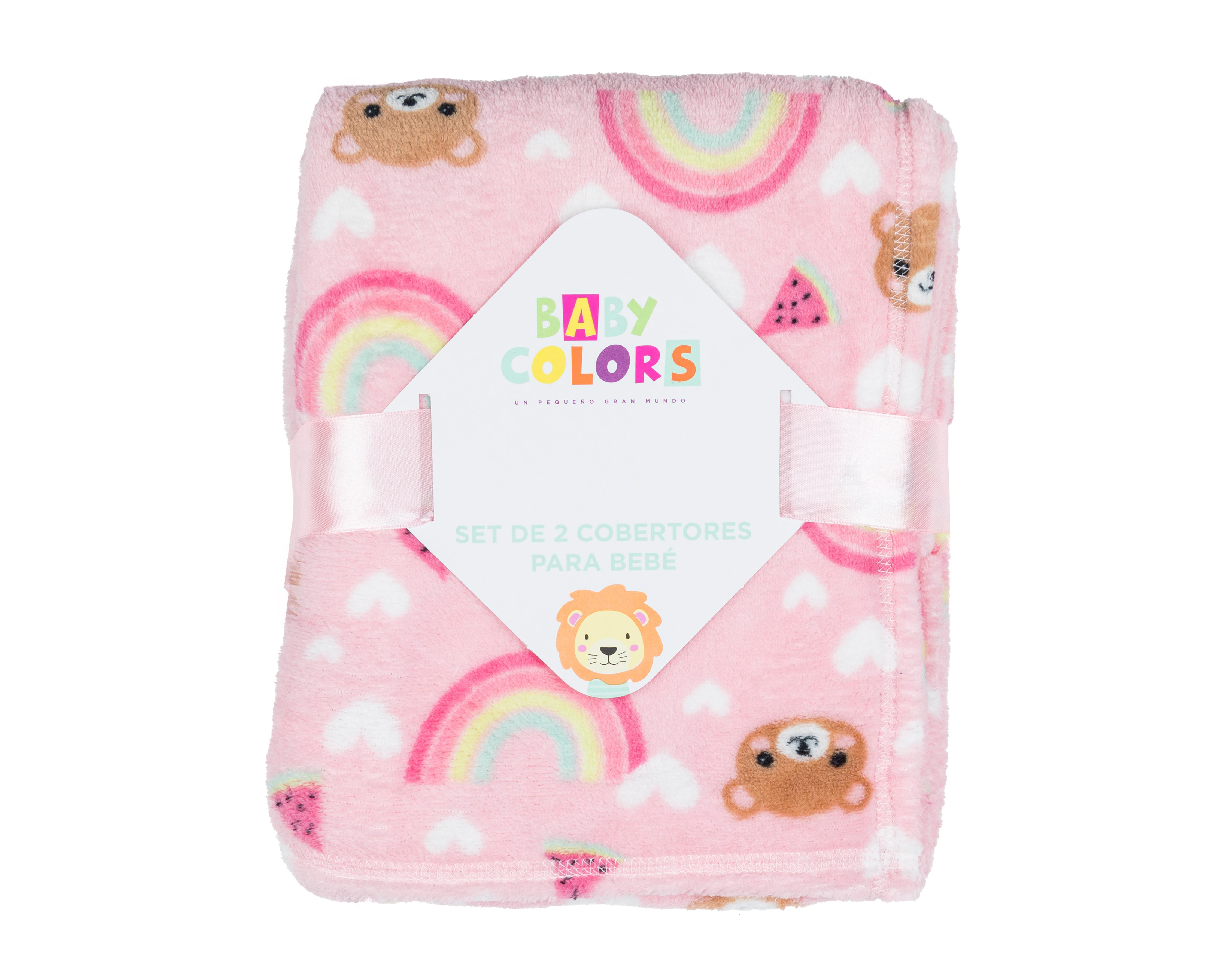 Cobertor para Cuna Baby Colors Rosa