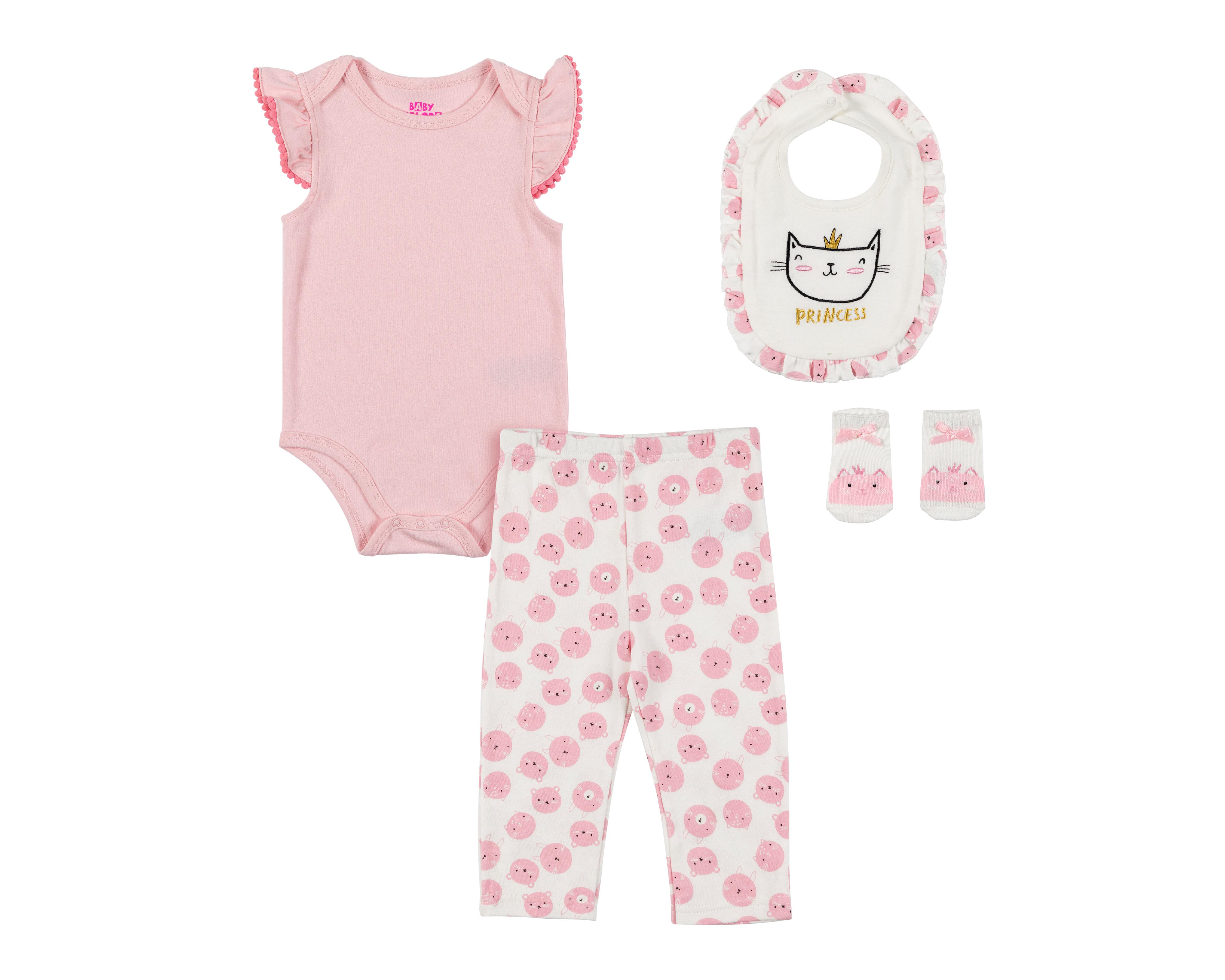 Conjunto para Bebé Niña Baby Colors 4 Piezas