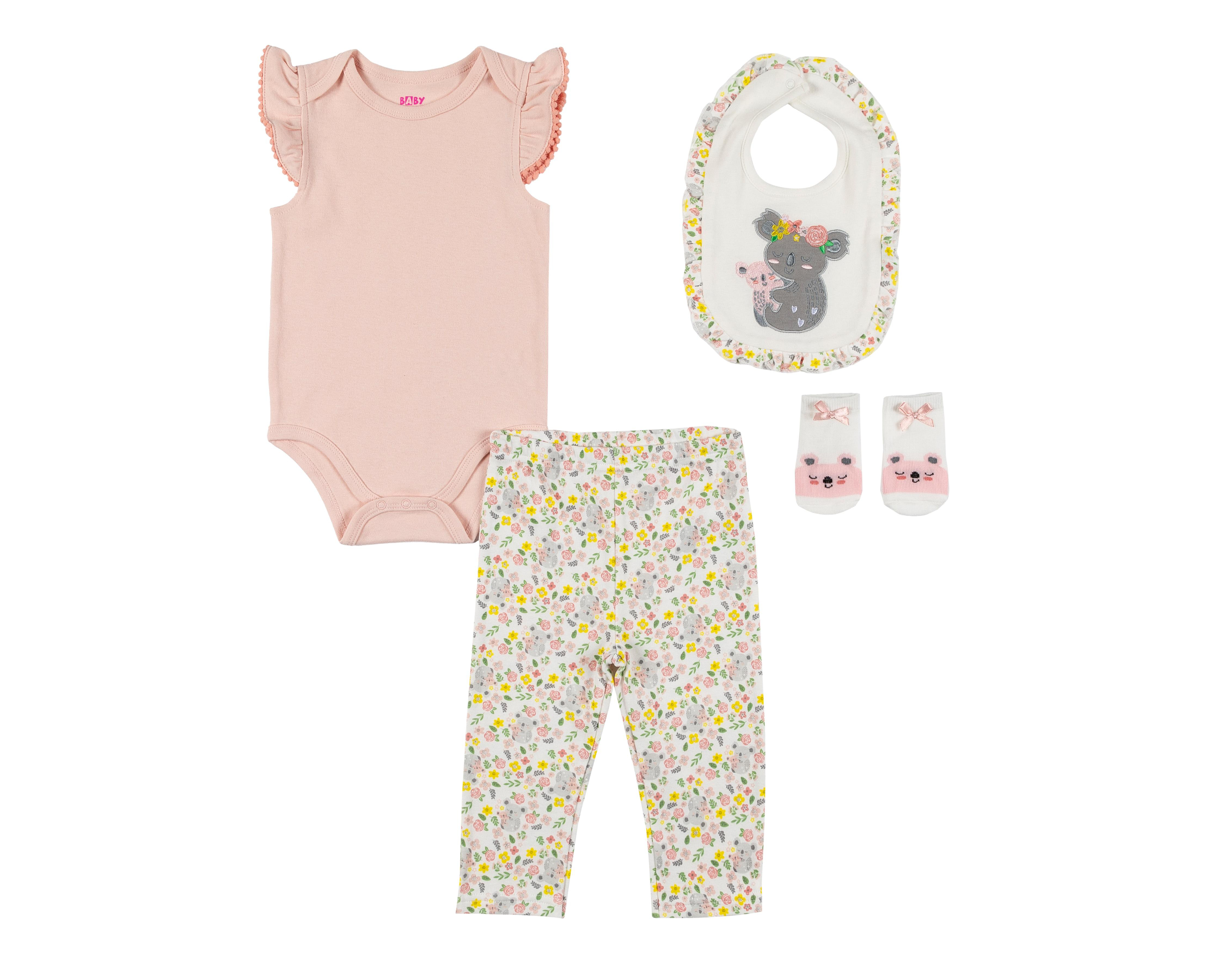 Conjunto para Bebé Niña Baby Colors 4 Piezas