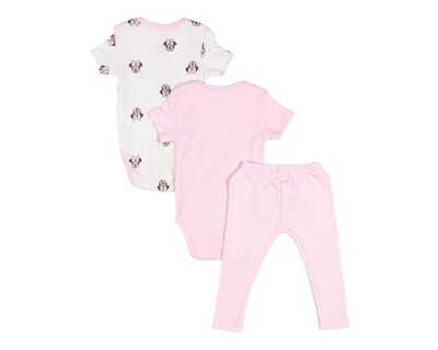 Foto 2 | Conjunto para Bebé Niña Disney Baby Minnie Mouse 3 Piezas