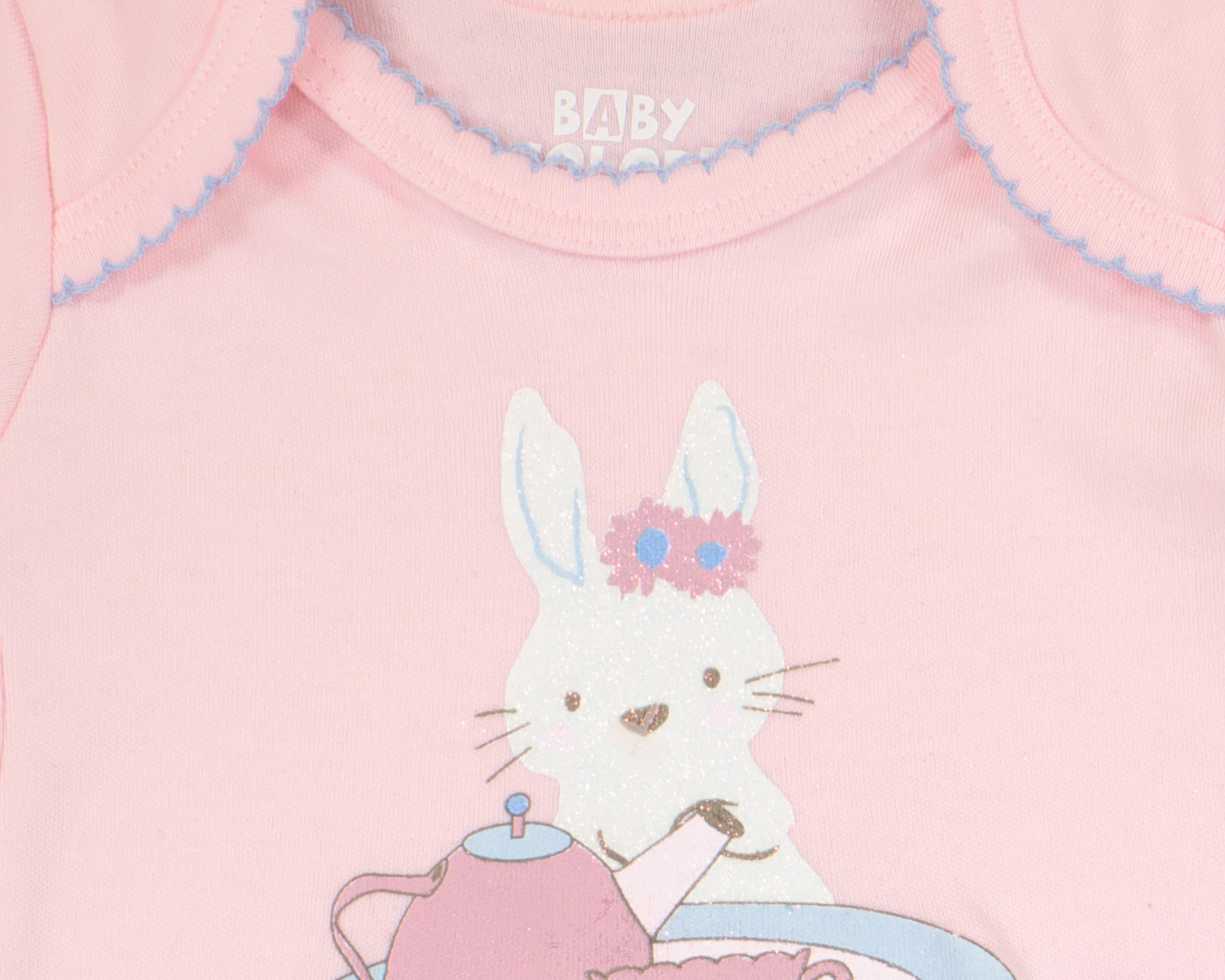 Foto 5 pulgar | Conjunto para Bebé Niña Baby Colors Estampado 4 Piezas